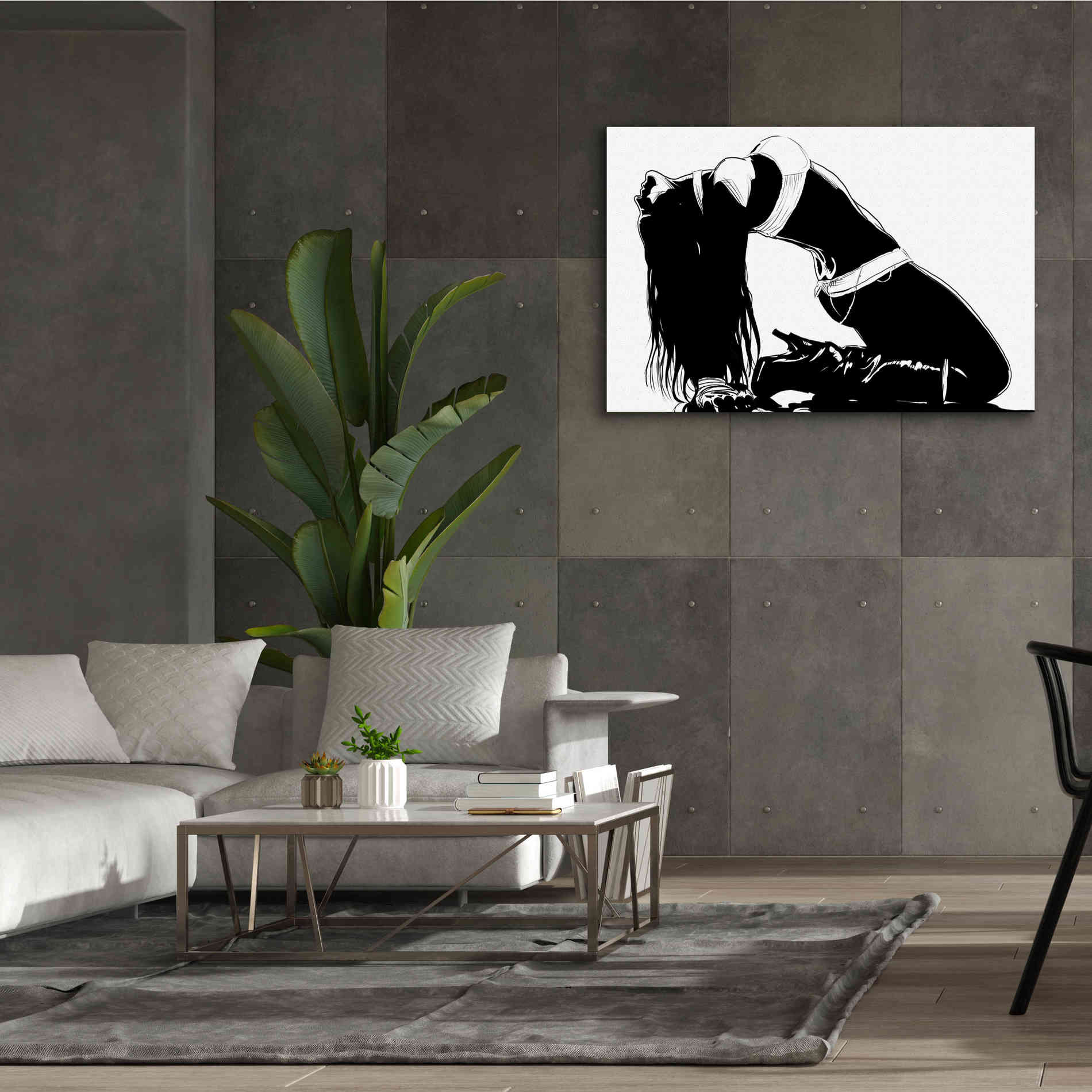 'Striking a Pose II' by Giuseppe Cristiano, Canvas Wall Art,60 x 40