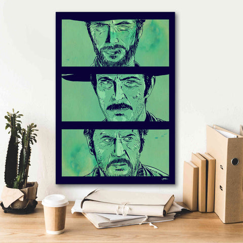 Image of 'The Good the Bad and the Ugly' by Giuseppe Cristiano, Canvas Wall Art,18 x 26