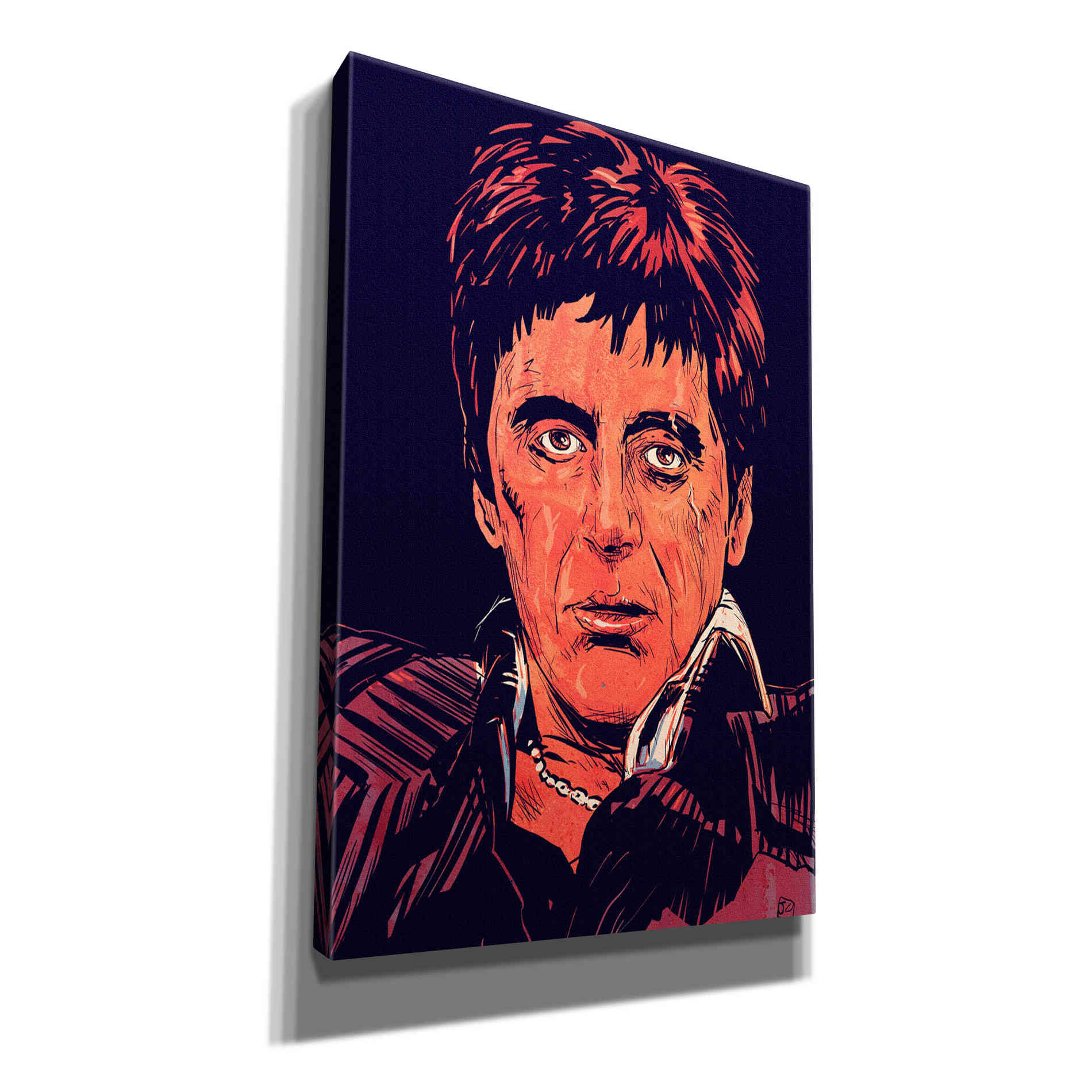 'Tony Montana' by Giuseppe Cristiano, Canvas Wall Art