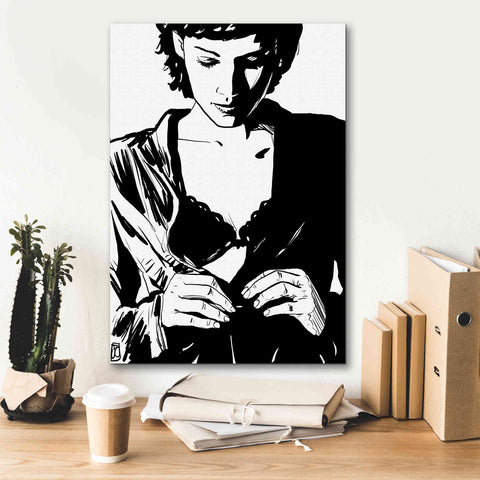 Image of 'Unbutton' by Giuseppe Cristiano, Canvas Wall Art,18 x 26