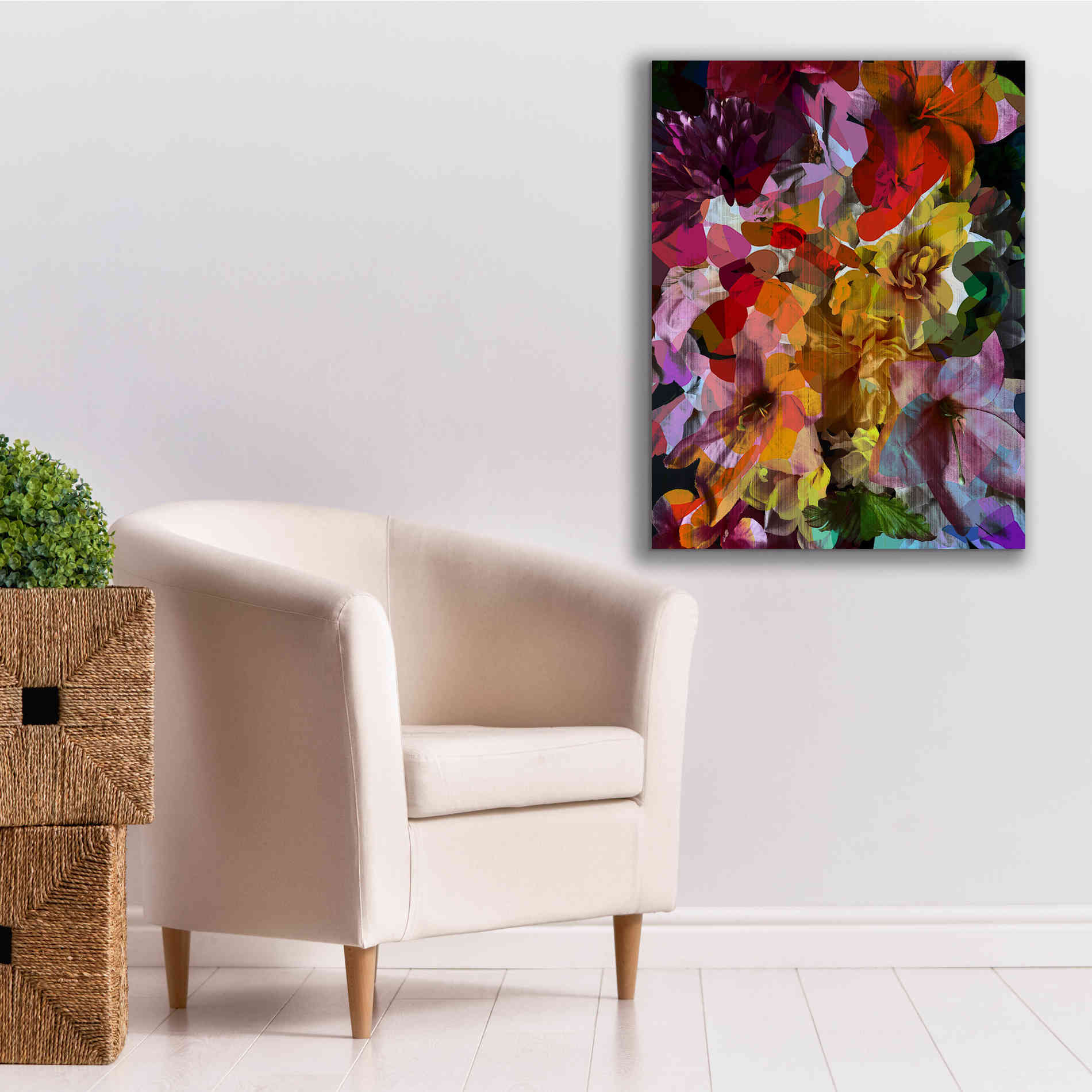 'Abstract Floral' by Shandra Smith, Canvas Wall Art,26 x 34