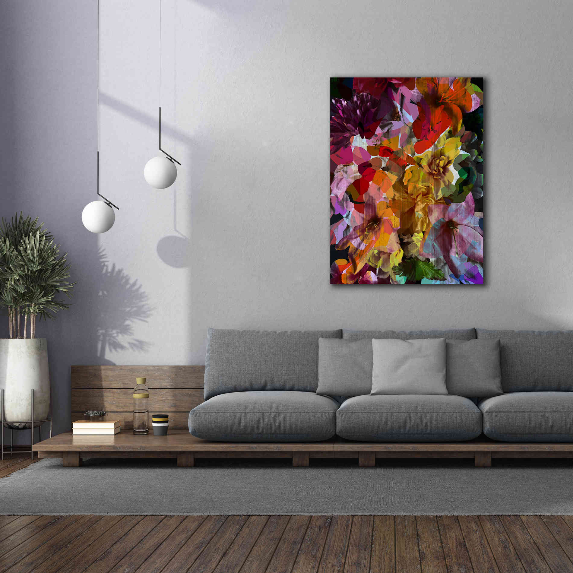 'Abstract Floral' by Shandra Smith, Canvas Wall Art,40 x 54