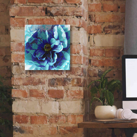Image of 'Blue Flower' by Shandra Smith, Canvas Wall Art,12 x 12