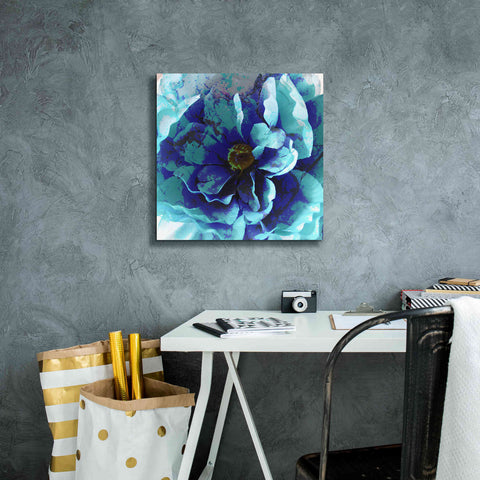 Image of 'Blue Flower' by Shandra Smith, Canvas Wall Art,18 x 18
