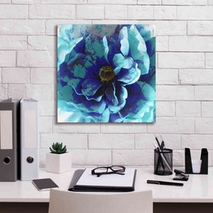 'Blue Flower' by Shandra Smith, Canvas Wall Art,18 x 18
