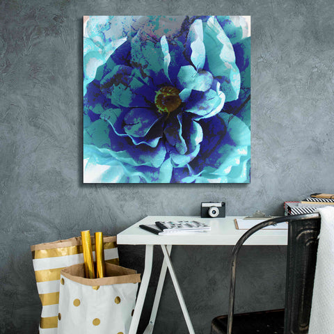 Image of 'Blue Flower' by Shandra Smith, Canvas Wall Art,26 x 26