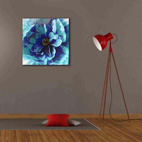 Image of 'Blue Flower' by Shandra Smith, Canvas Wall Art,26 x 26