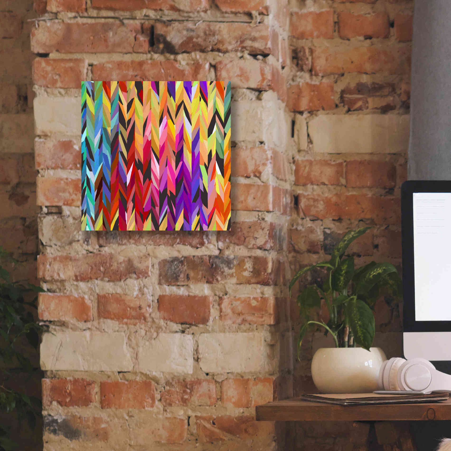 'Burst of Color' by Shandra Smith, Canvas Wall Art,12 x 12