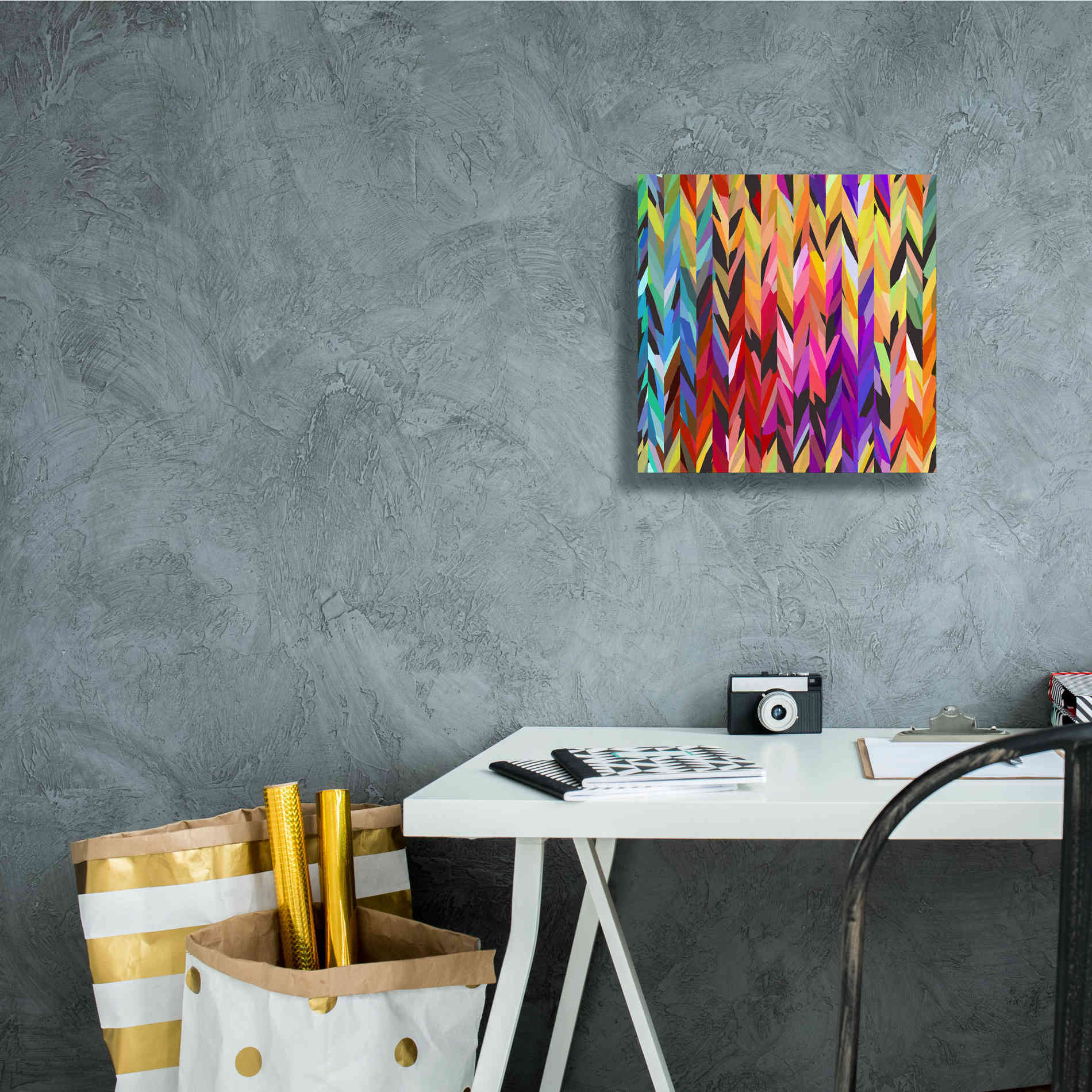 'Burst of Color' by Shandra Smith, Canvas Wall Art,12 x 12