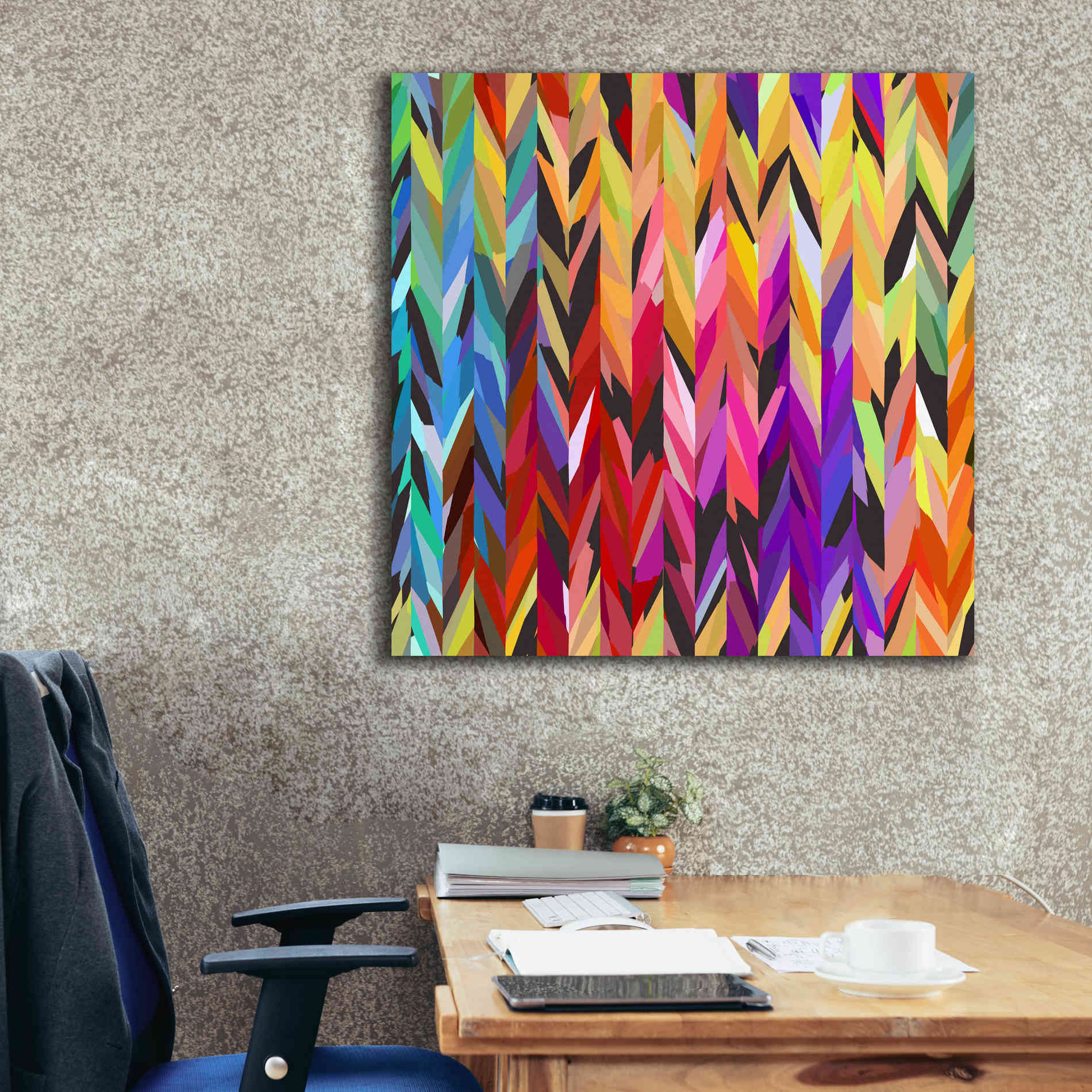 'Burst of Color' by Shandra Smith, Canvas Wall Art,37 x 37