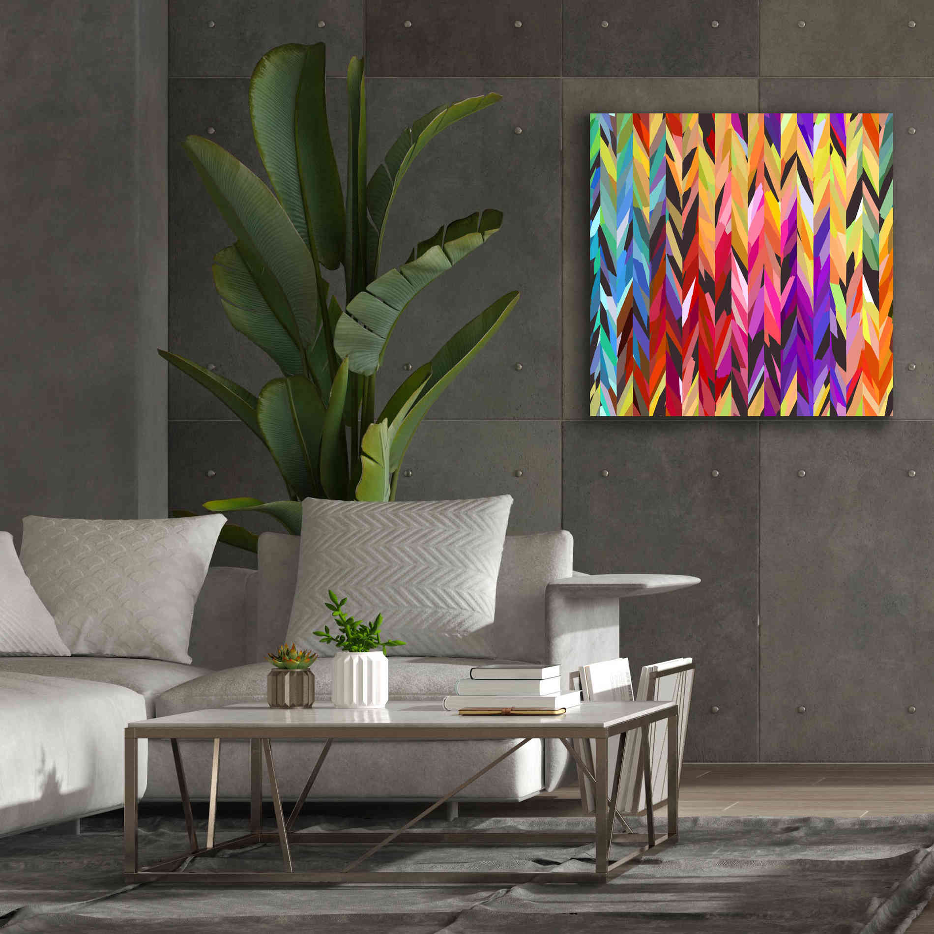 'Burst of Color' by Shandra Smith, Canvas Wall Art,37 x 37