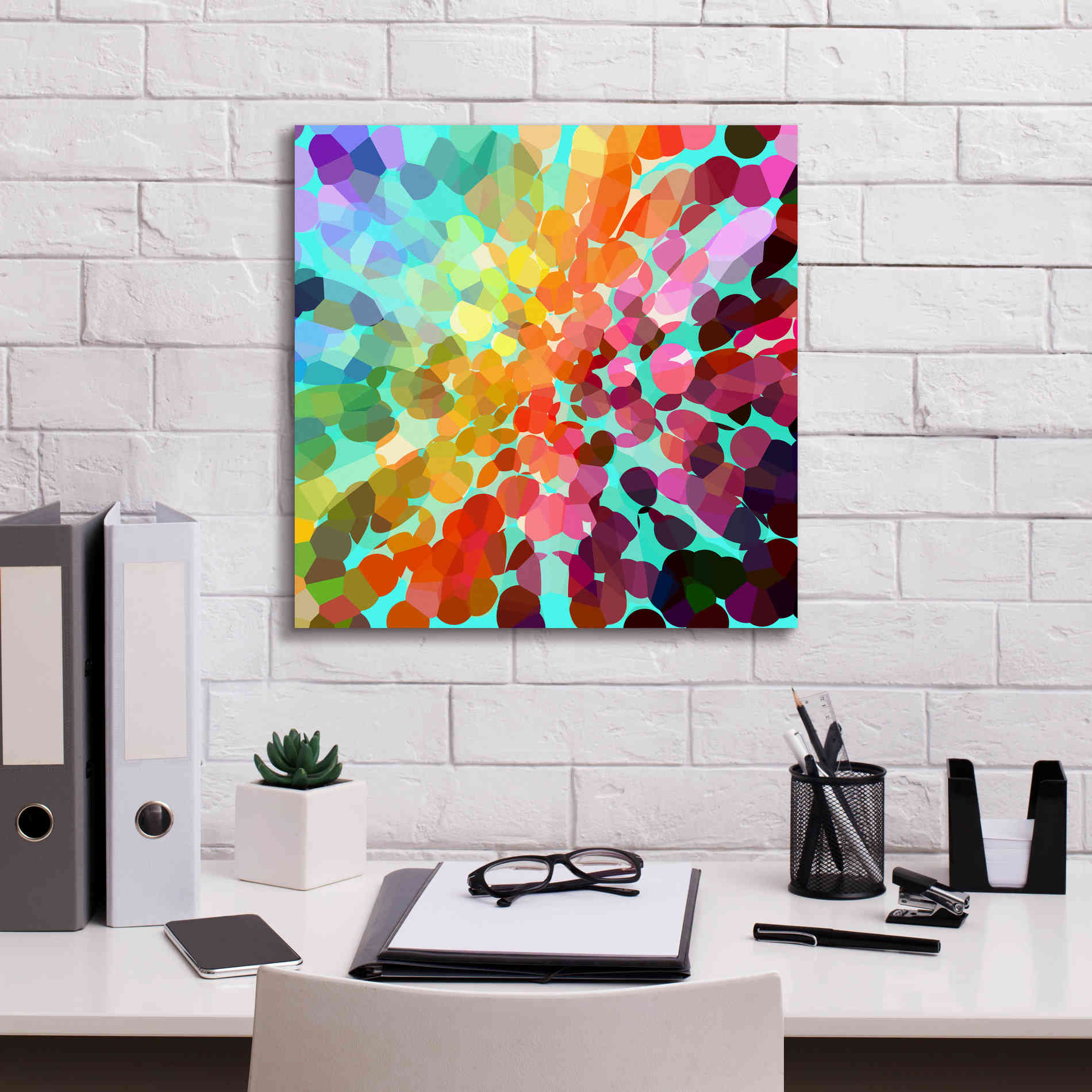 'Connect' by Shandra Smith, Canvas Wall Art,18 x 18