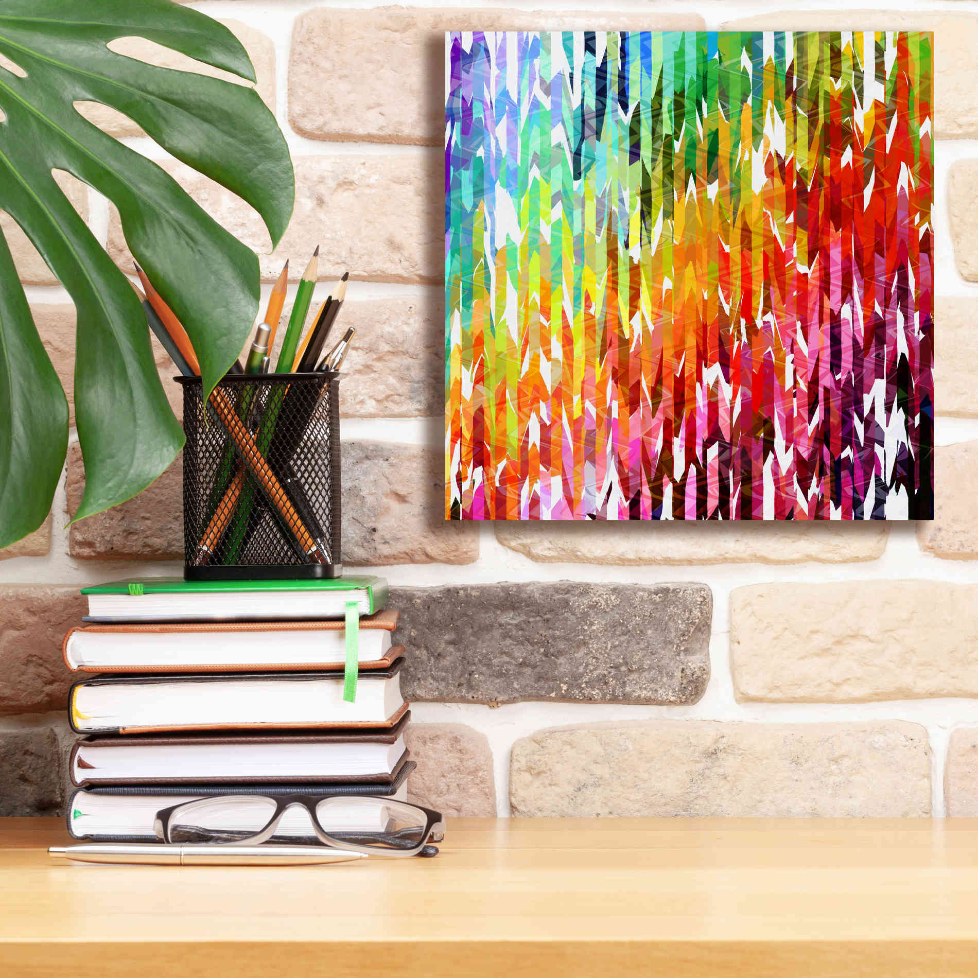 'Designer Stripes' by Shandra Smith, Canvas Wall Art,12 x 12