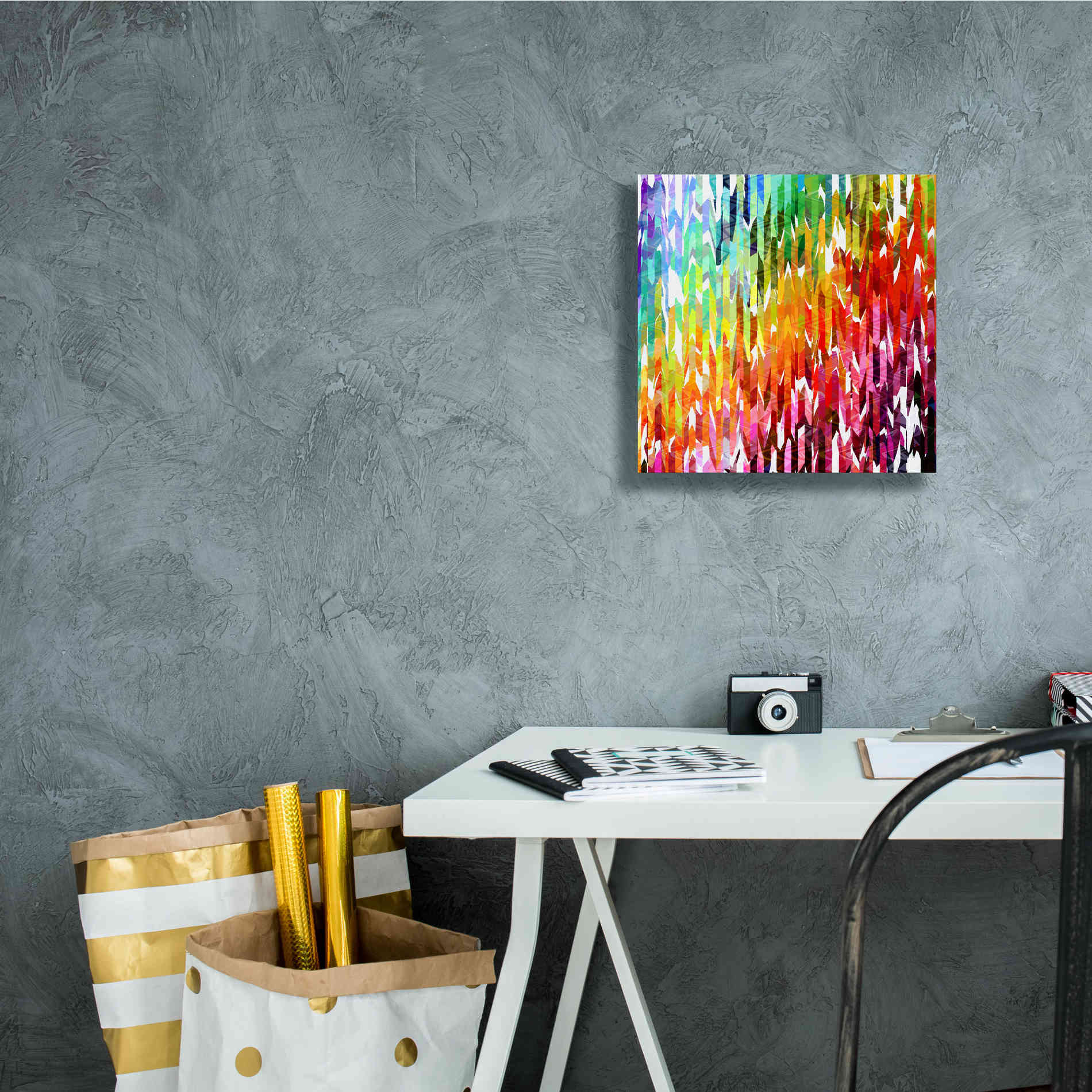 'Designer Stripes' by Shandra Smith, Canvas Wall Art,12 x 12