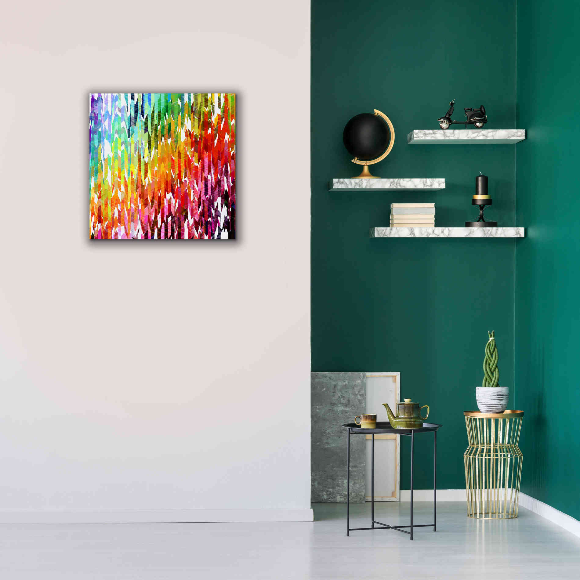 'Designer Stripes' by Shandra Smith, Canvas Wall Art,26 x 26