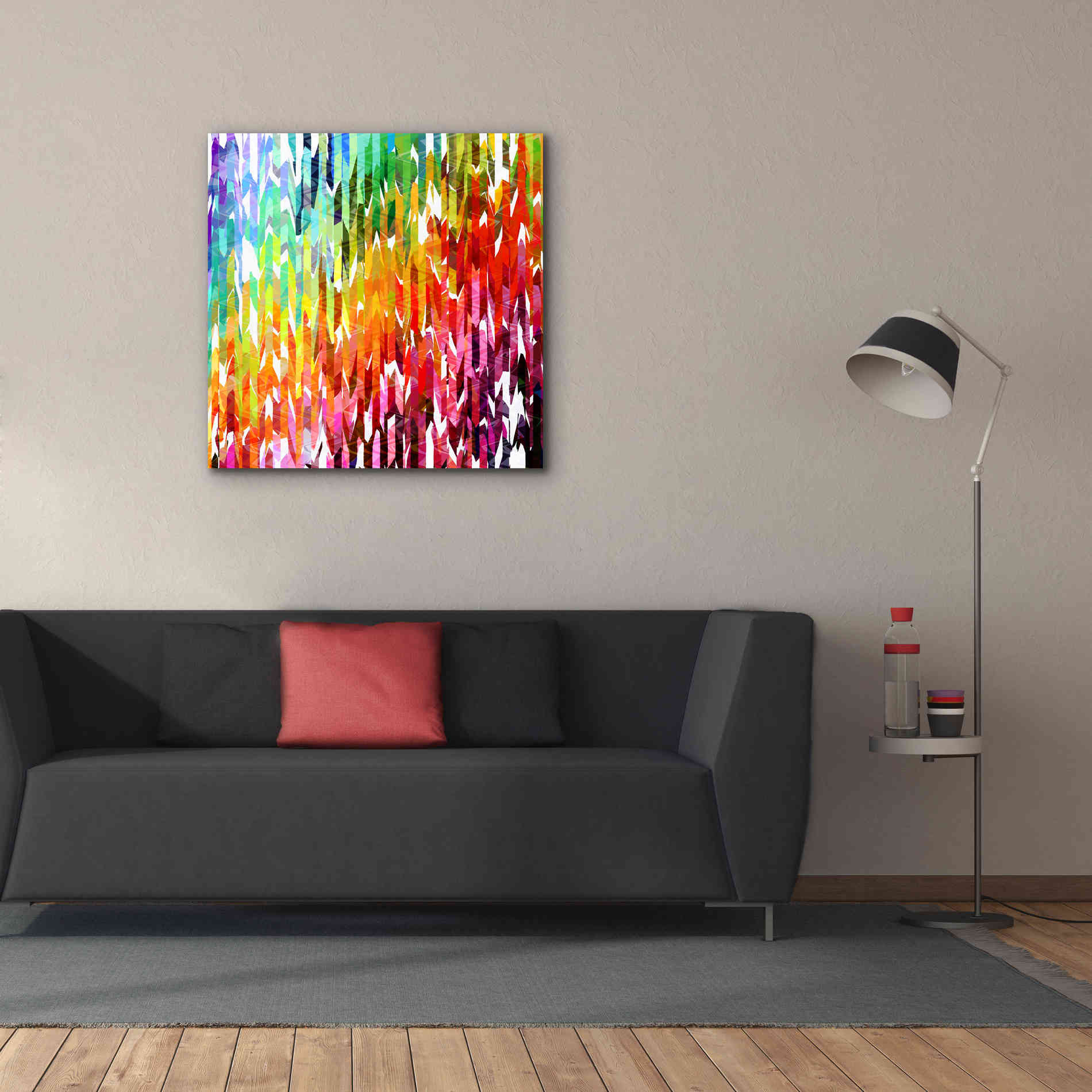 'Designer Stripes' by Shandra Smith, Canvas Wall Art,37 x 37