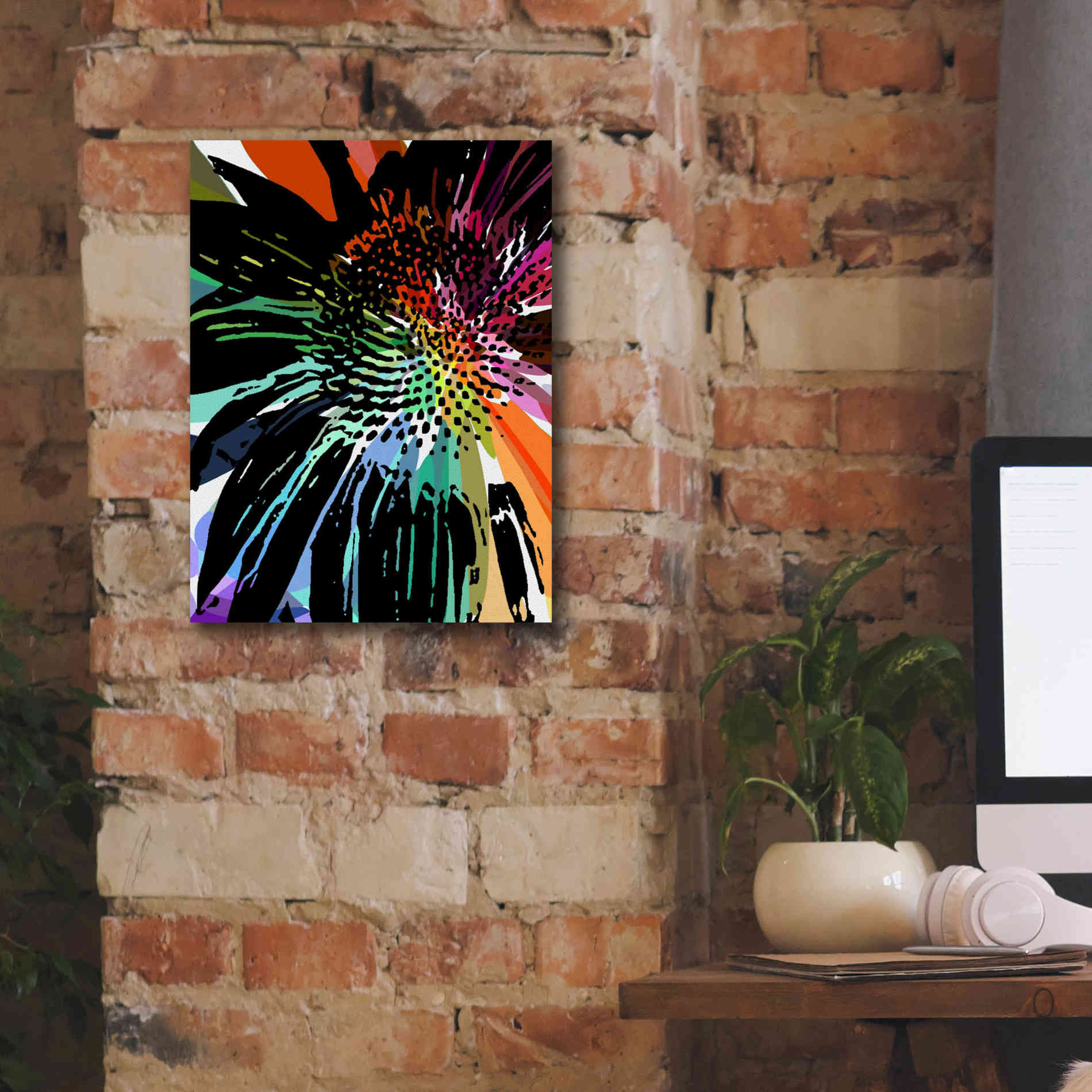 'Flower 25' by Shandra Smith, Canvas Wall Art,12 x 16