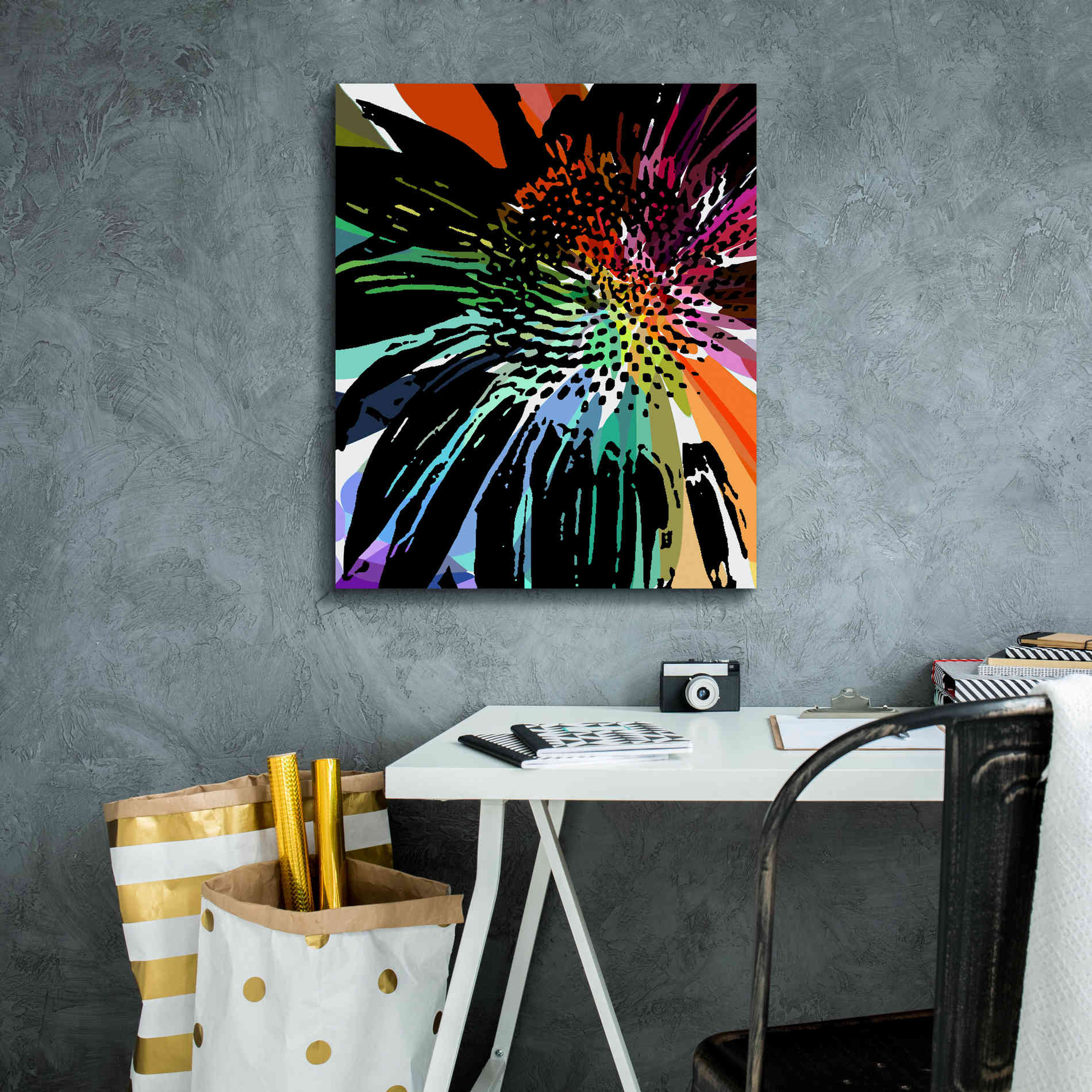 'Flower 25' by Shandra Smith, Canvas Wall Art,20 x 24