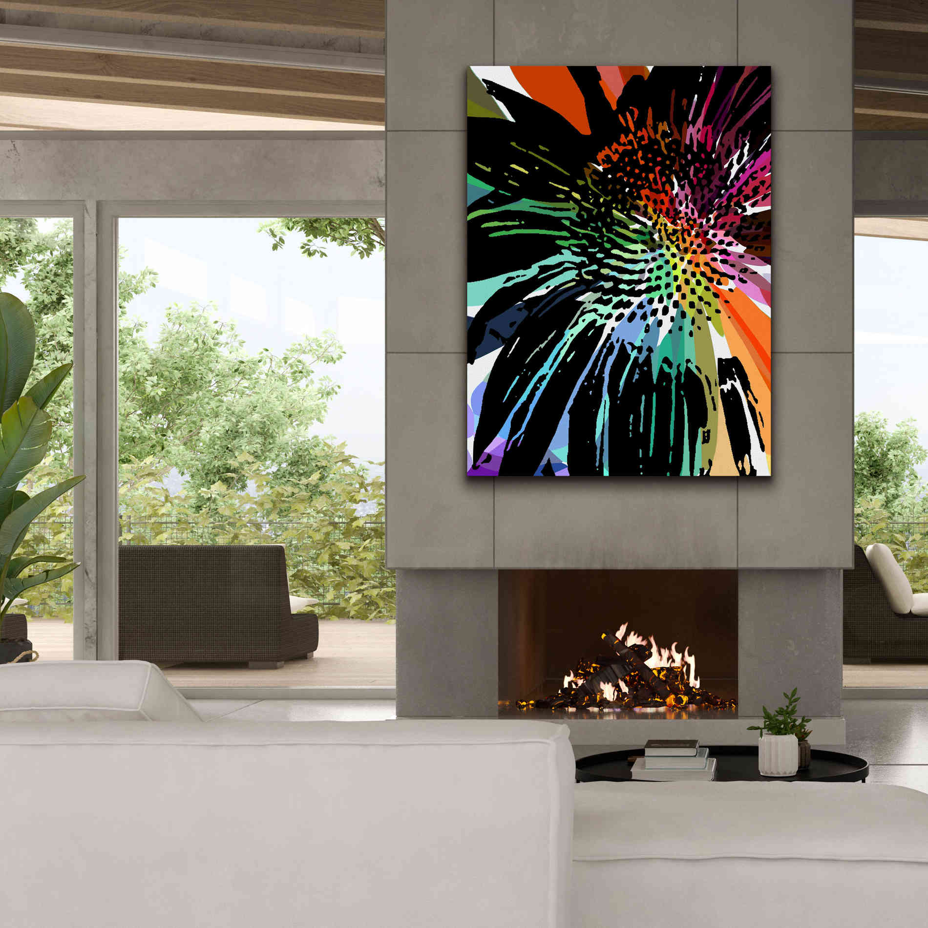 'Flower 25' by Shandra Smith, Canvas Wall Art,40 x 54