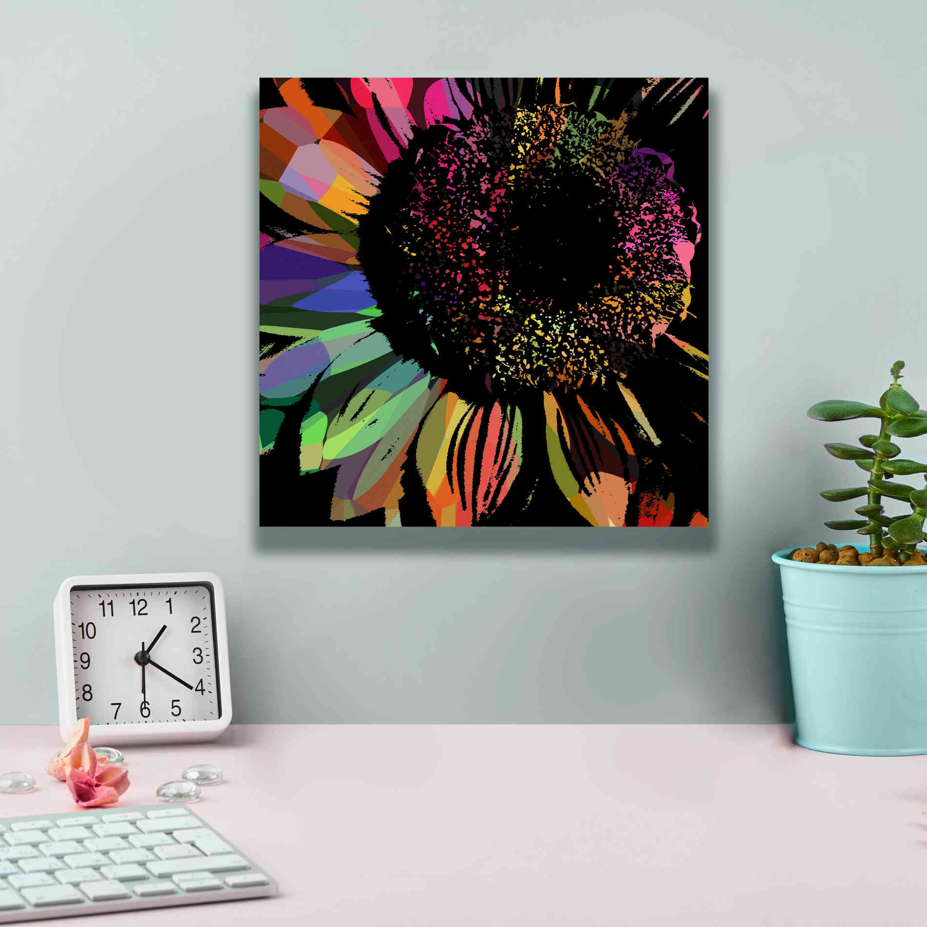 'Flower 30' by Shandra Smith, Canvas Wall Art,12 x 12