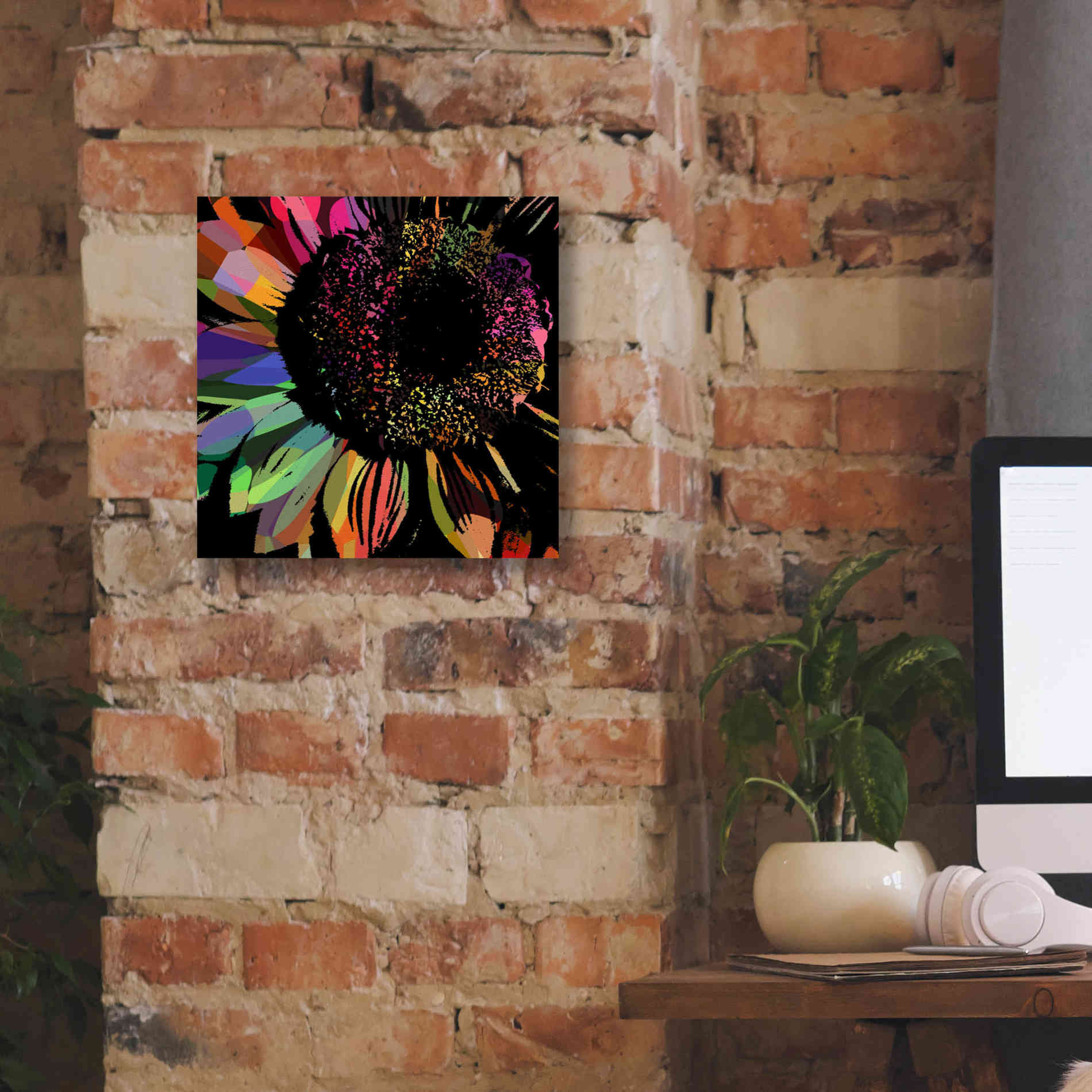 'Flower 30' by Shandra Smith, Canvas Wall Art,12 x 12