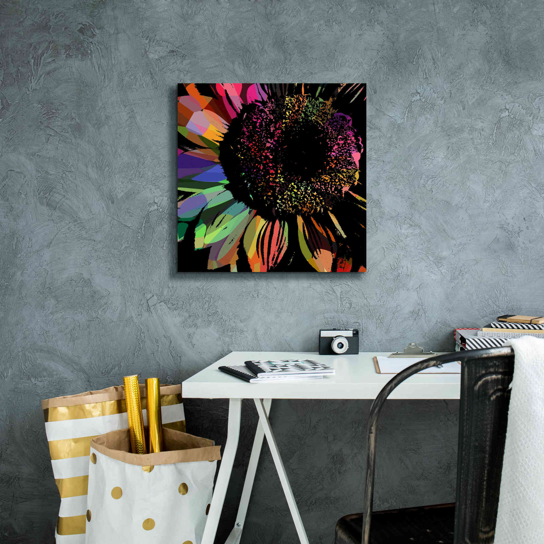 'Flower 30' by Shandra Smith, Canvas Wall Art,18 x 18