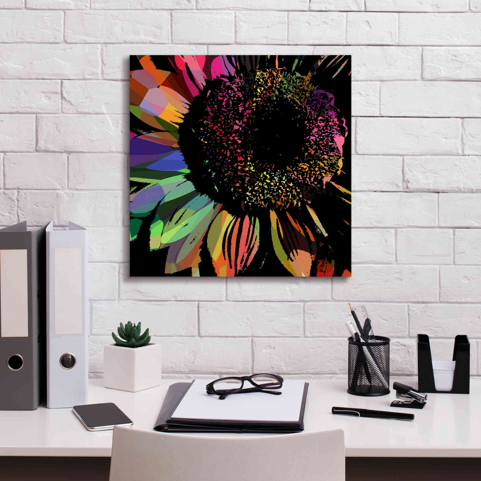 'Flower 30' by Shandra Smith, Canvas Wall Art,18 x 18