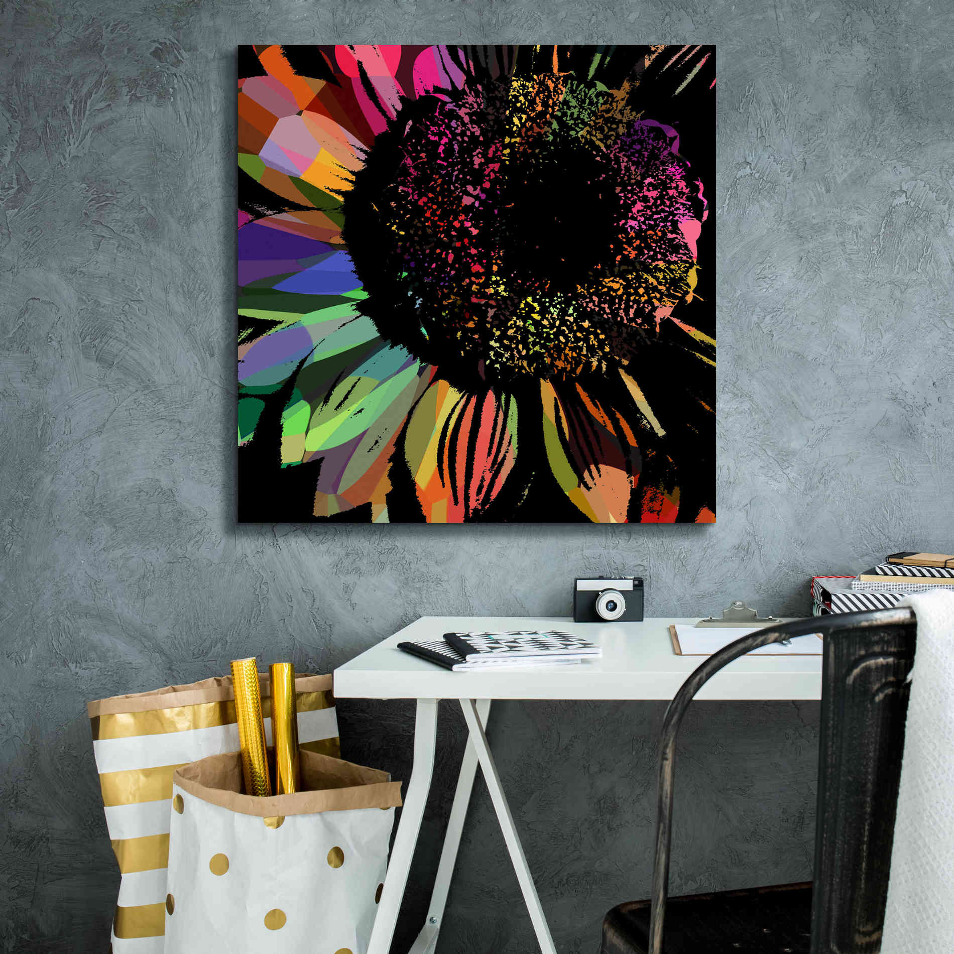 'Flower 30' by Shandra Smith, Canvas Wall Art,26 x 26