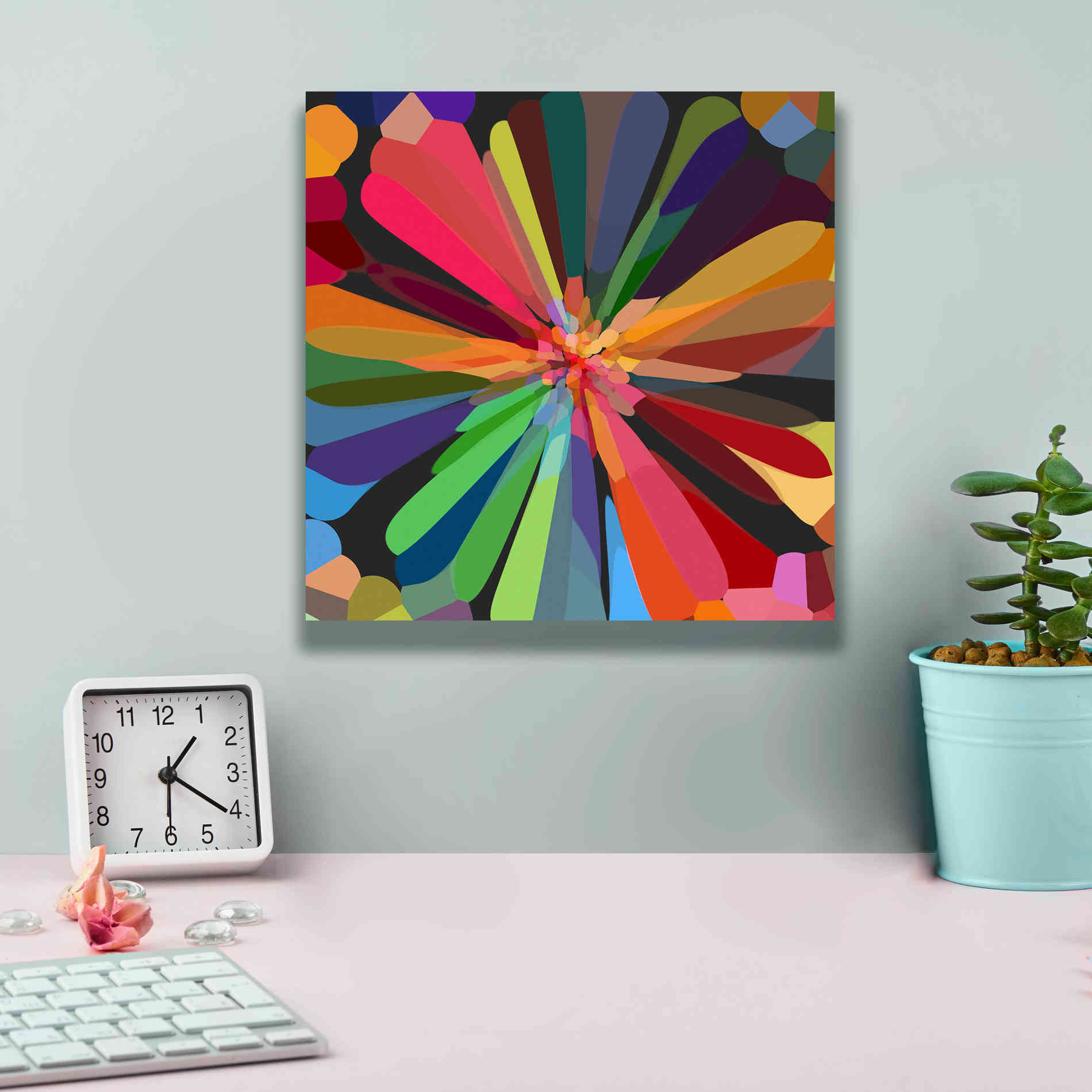 'Flower 12' by Shandra Smith, Canvas Wall Art,12 x 12