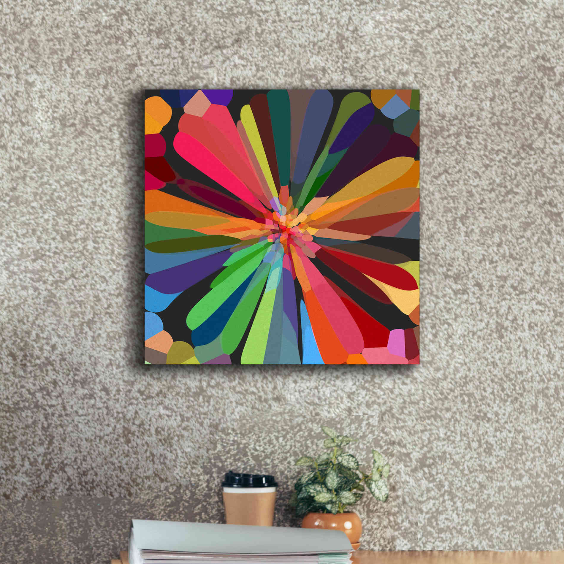 'Flower 12' by Shandra Smith, Canvas Wall Art,18 x 18