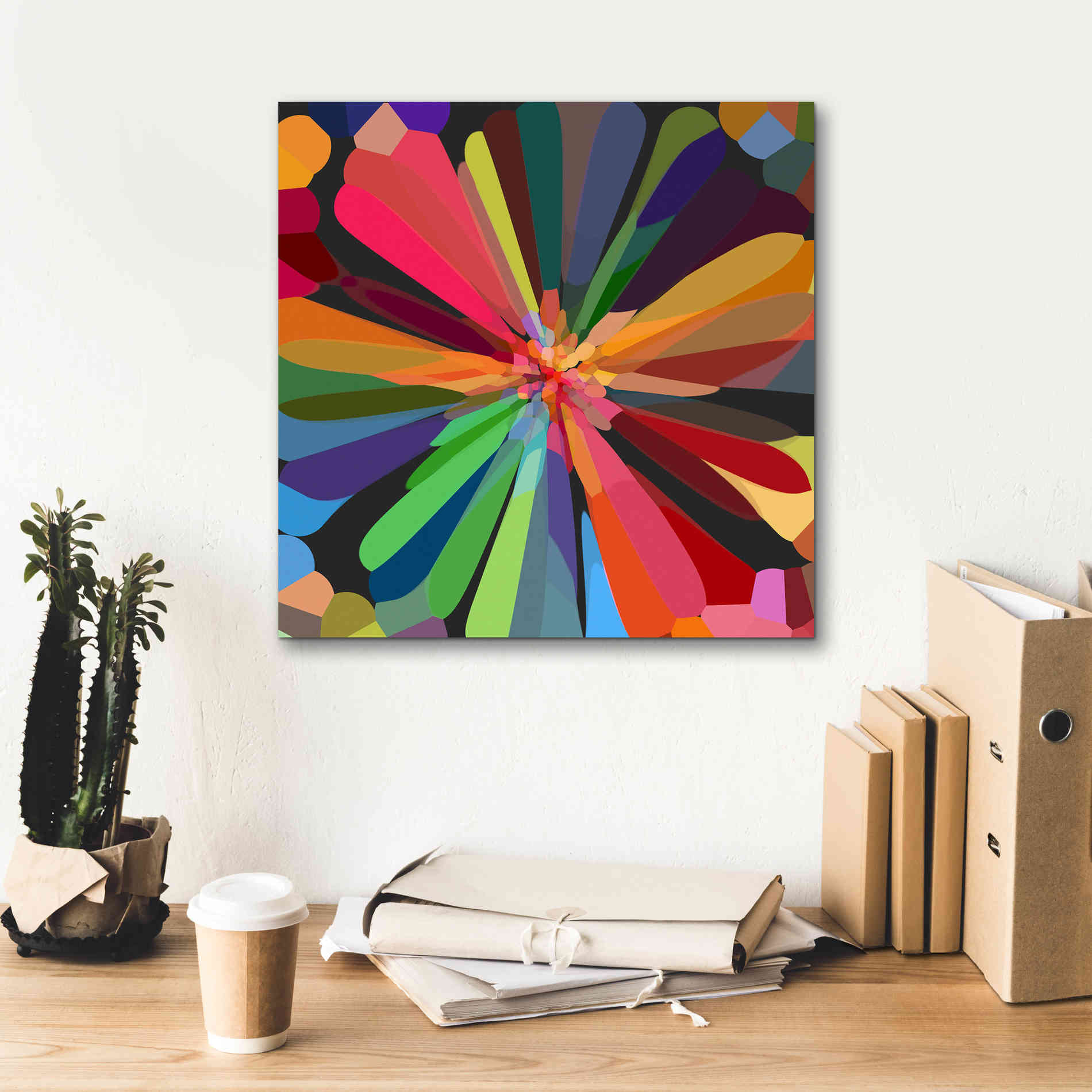 'Flower 12' by Shandra Smith, Canvas Wall Art,18 x 18