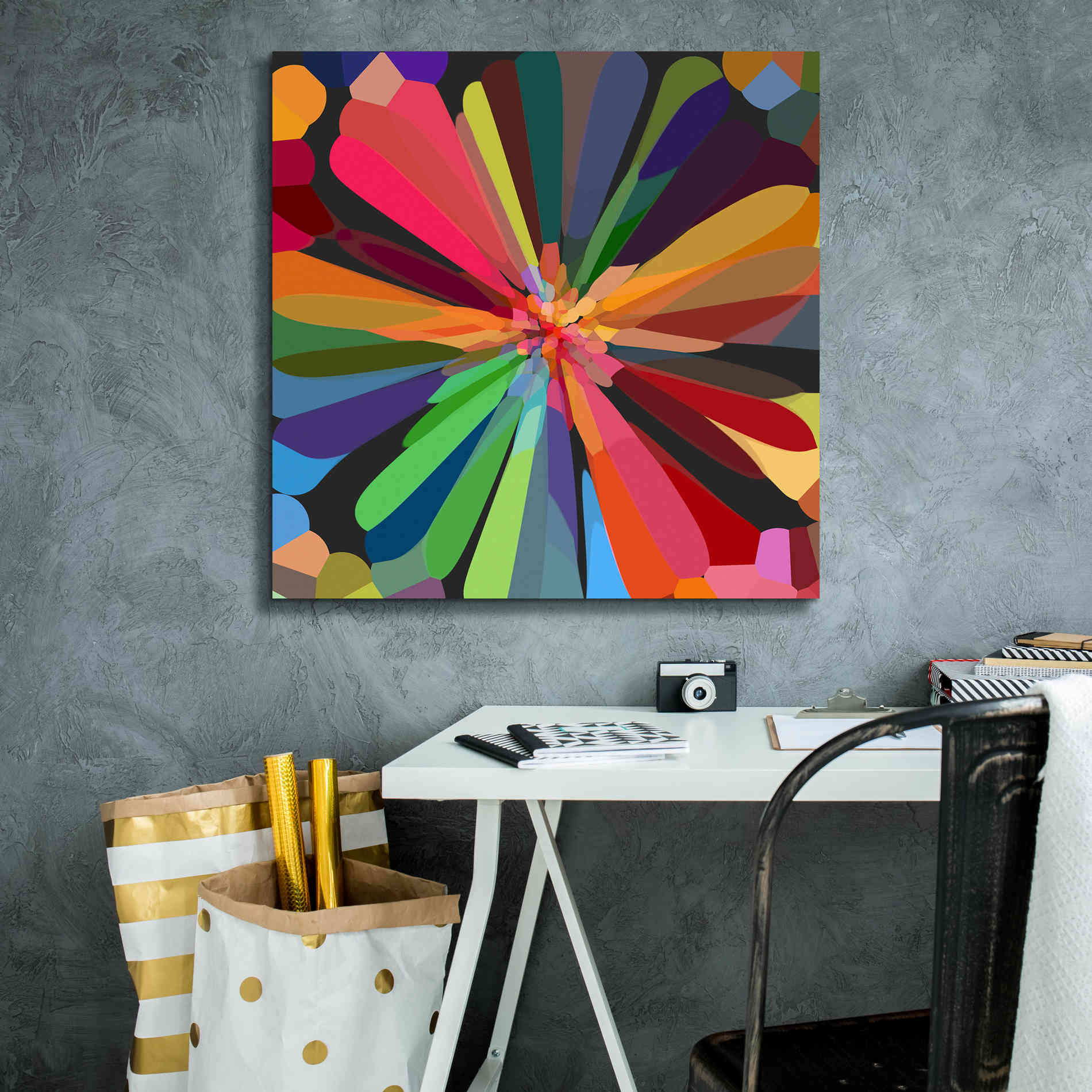 'Flower 12' by Shandra Smith, Canvas Wall Art,26 x 26