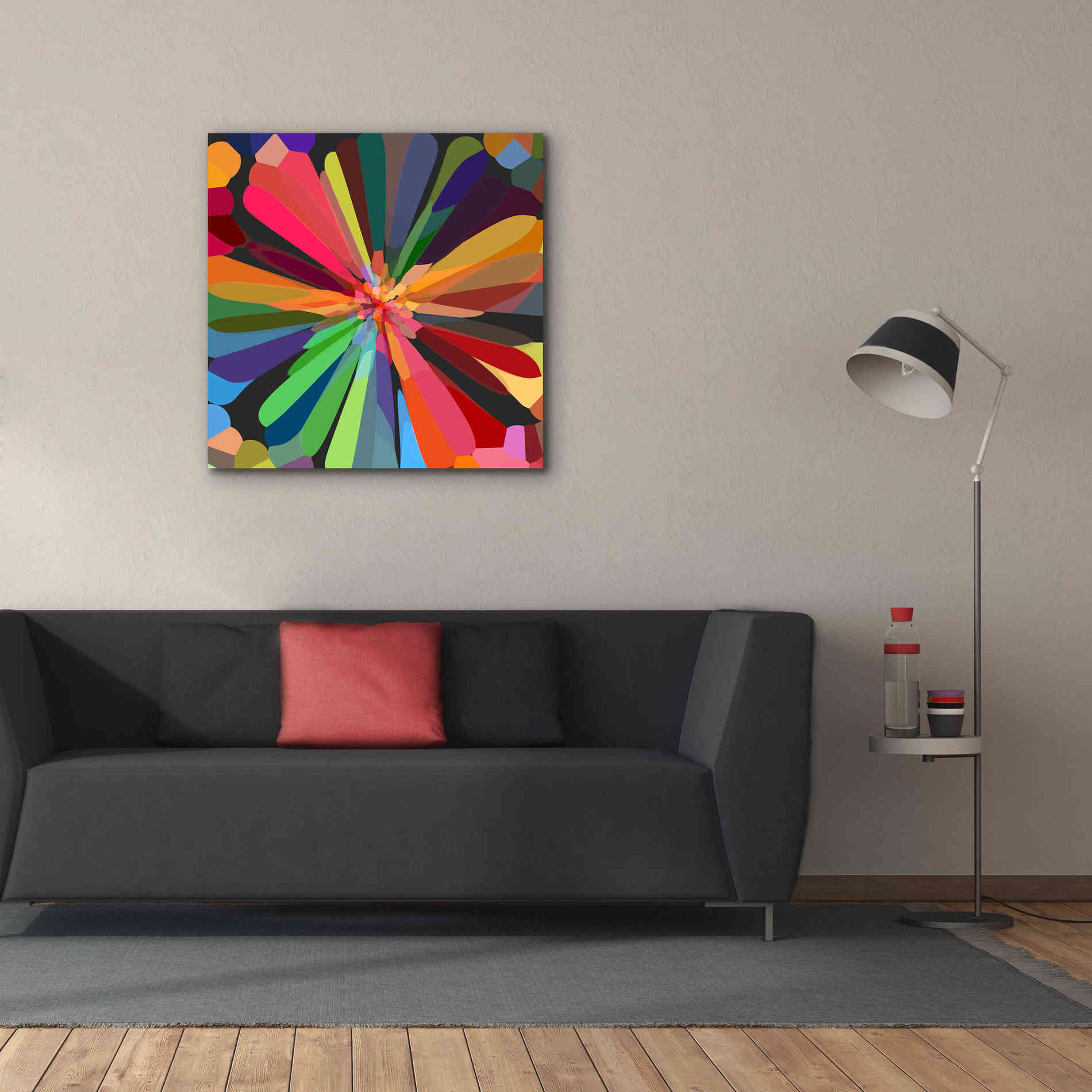 'Flower 12' by Shandra Smith, Canvas Wall Art,37 x 37