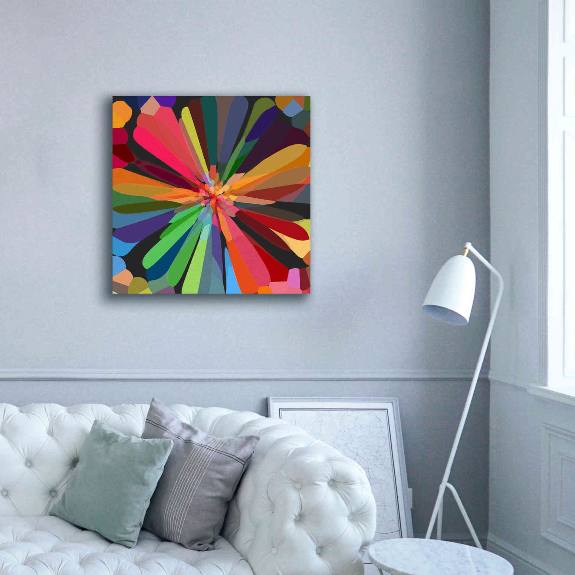 'Flower 12' by Shandra Smith, Canvas Wall Art,37 x 37