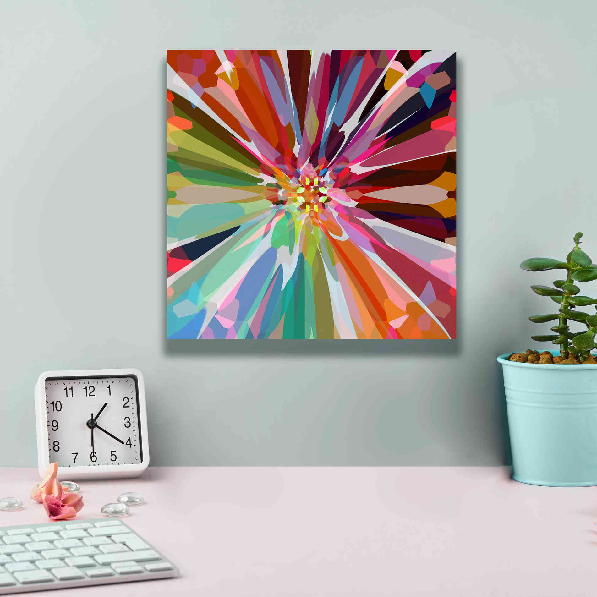 'Flower 16' by Shandra Smith, Canvas Wall Art,12 x 12