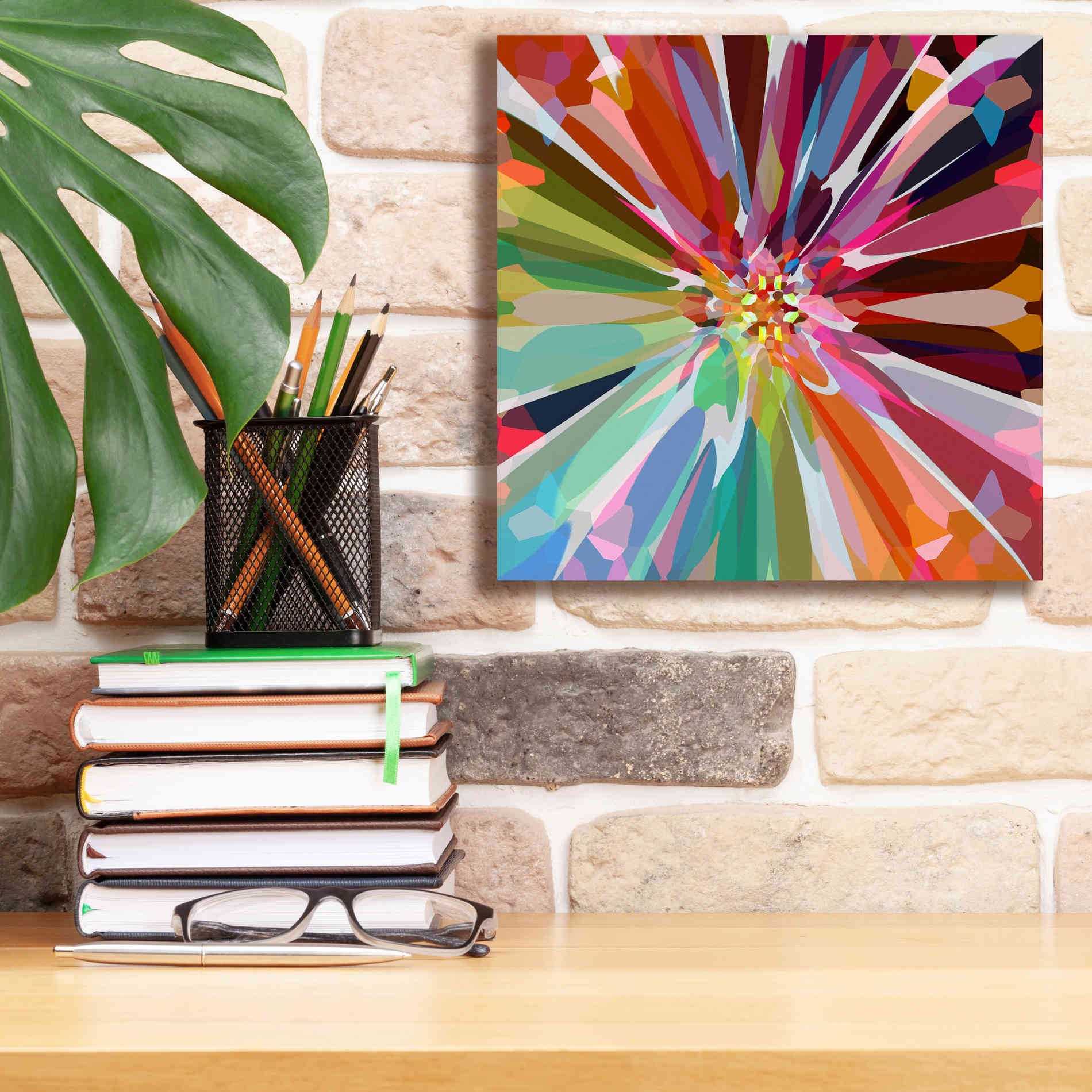 'Flower 16' by Shandra Smith, Canvas Wall Art,12 x 12