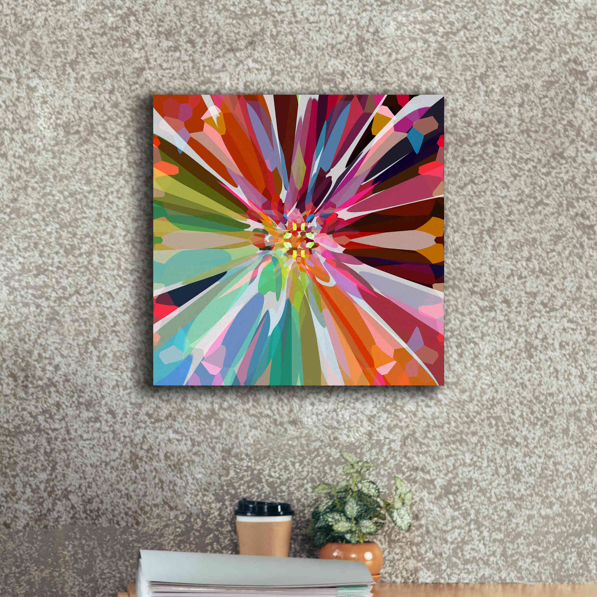 'Flower 16' by Shandra Smith, Canvas Wall Art,18 x 18