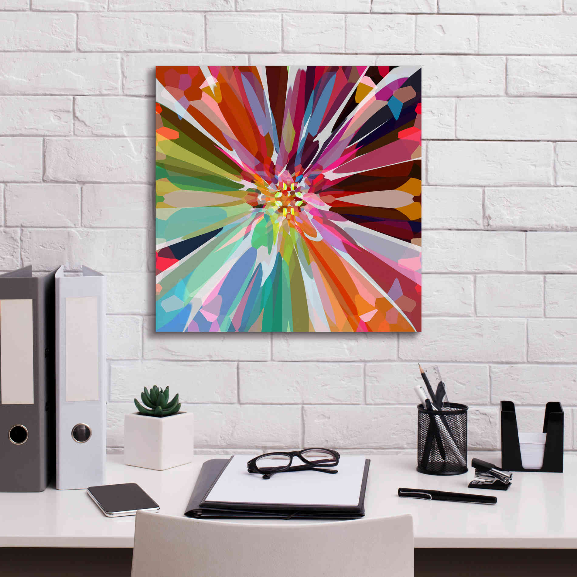 'Flower 16' by Shandra Smith, Canvas Wall Art,18 x 18