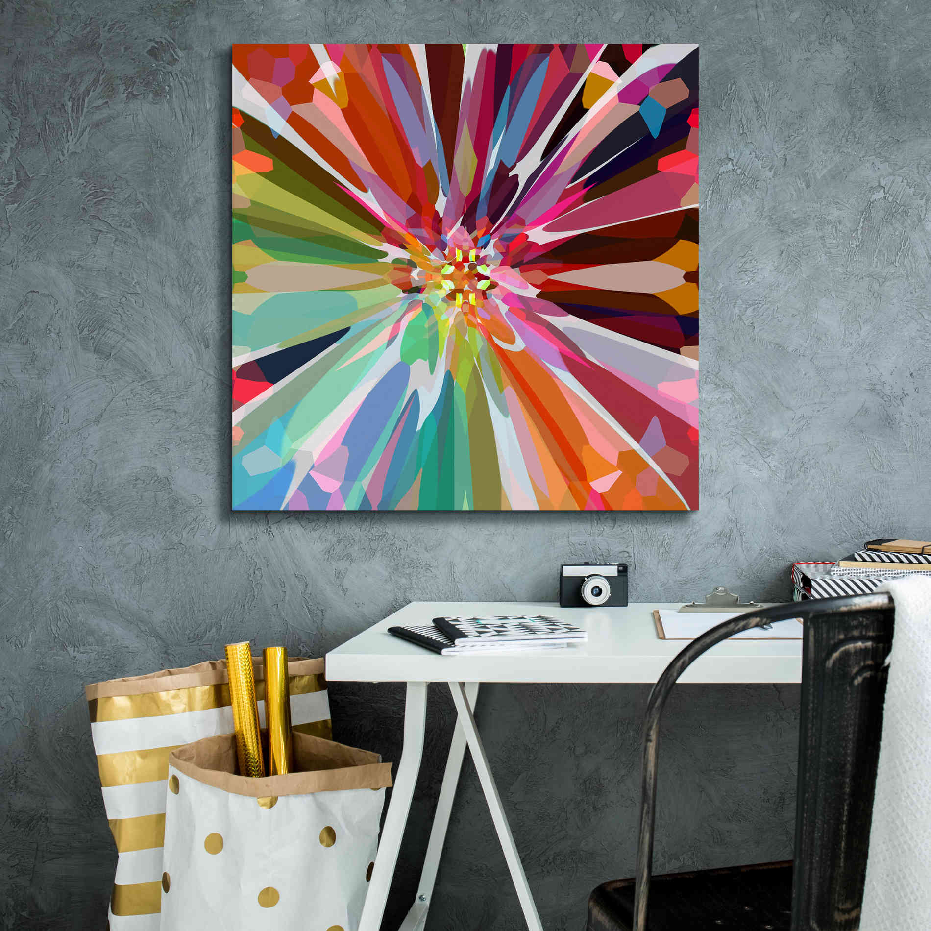 'Flower 16' by Shandra Smith, Canvas Wall Art,26 x 26