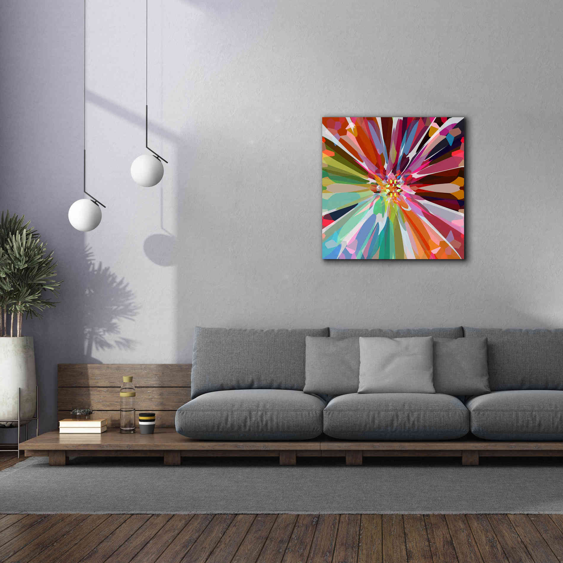'Flower 16' by Shandra Smith, Canvas Wall Art,37 x 37