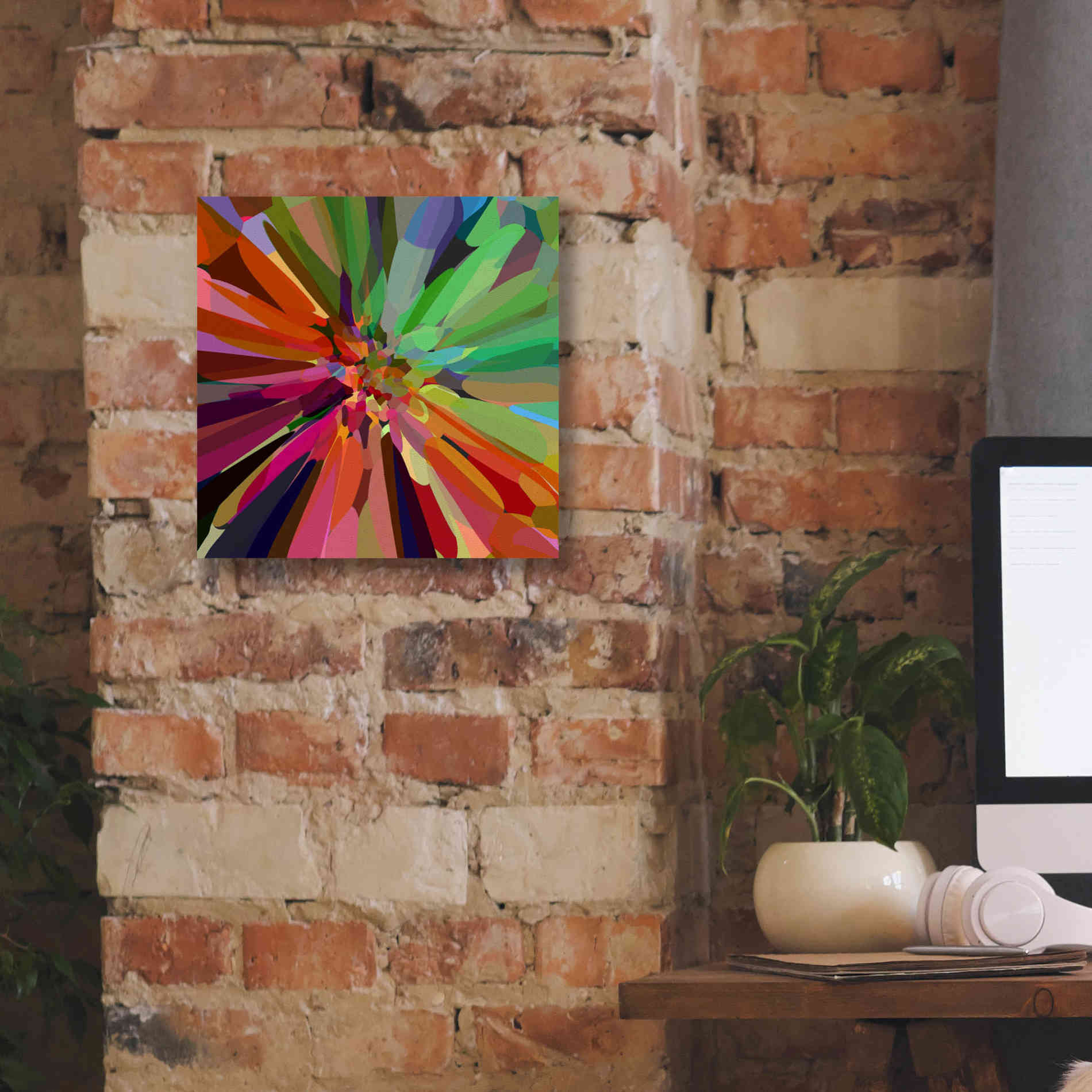 'Flower 27 ' by Shandra Smith, Canvas Wall Art,12 x 12