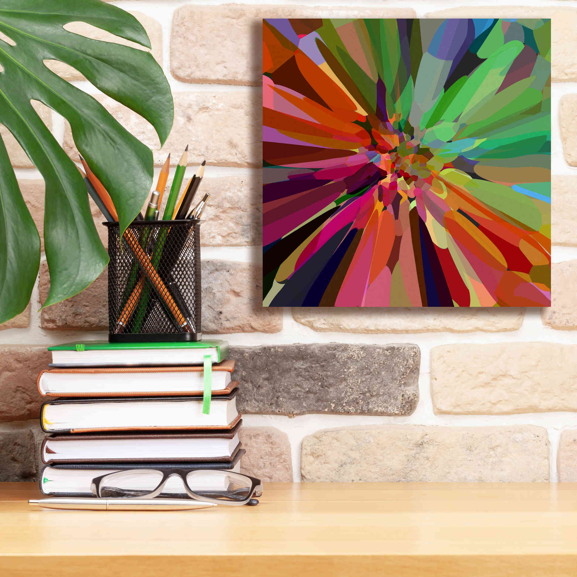 'Flower 27 ' by Shandra Smith, Canvas Wall Art,12 x 12