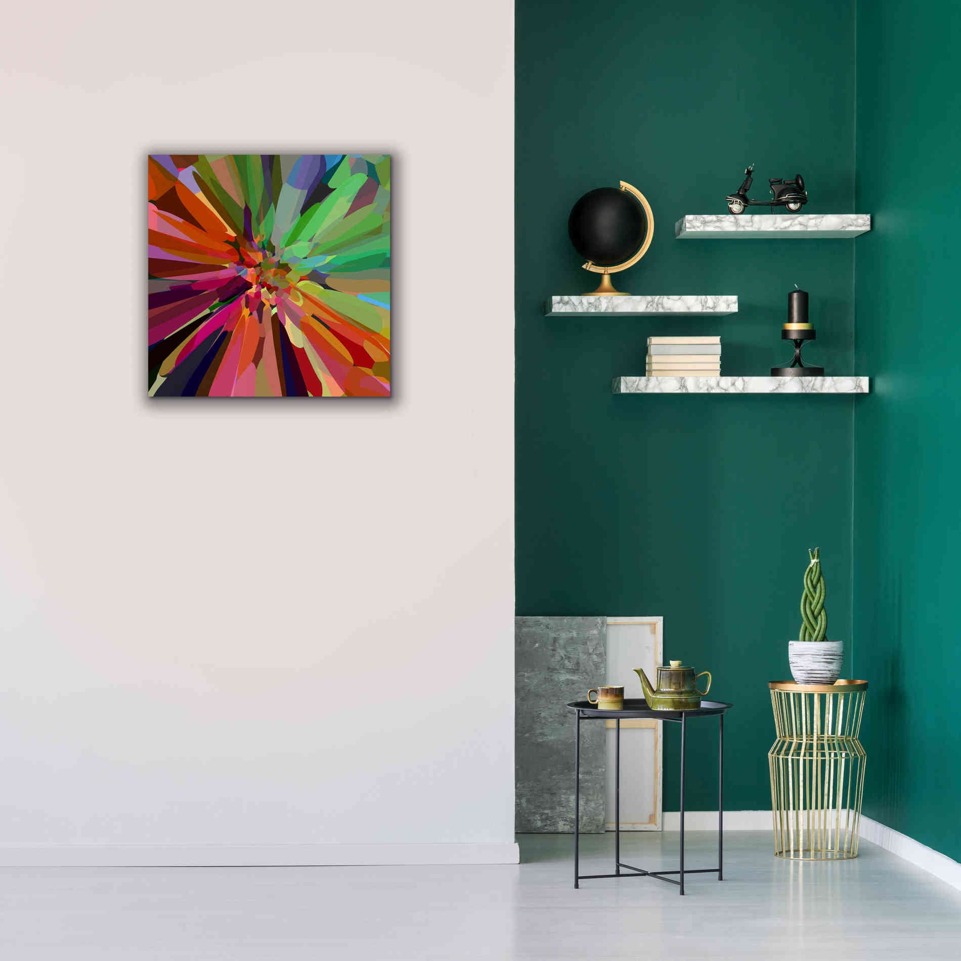 'Flower 27 ' by Shandra Smith, Canvas Wall Art,26 x 26