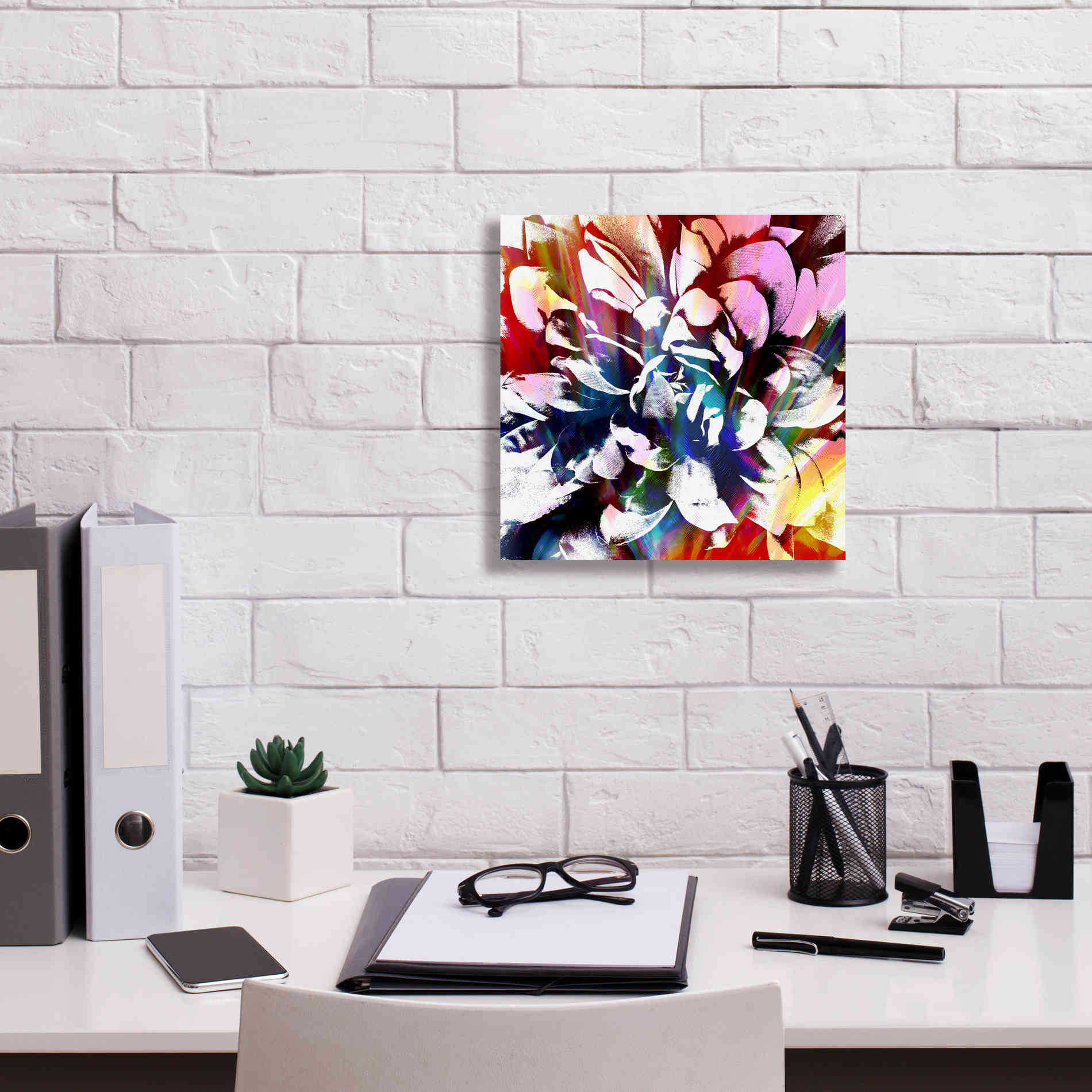 'Flower Power' by Shandra Smith, Canvas Wall Art,12 x 12