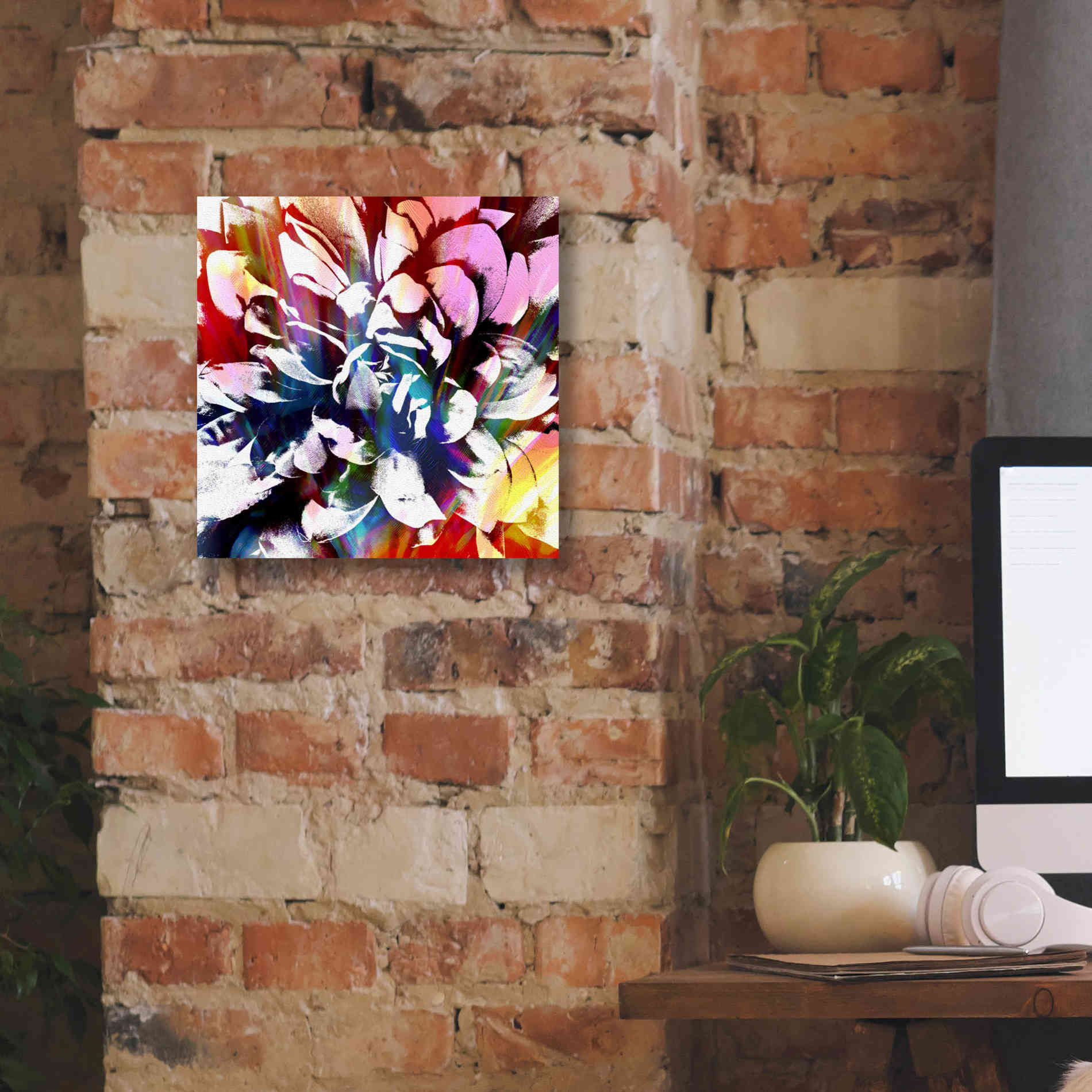 'Flower Power' by Shandra Smith, Canvas Wall Art,12 x 12