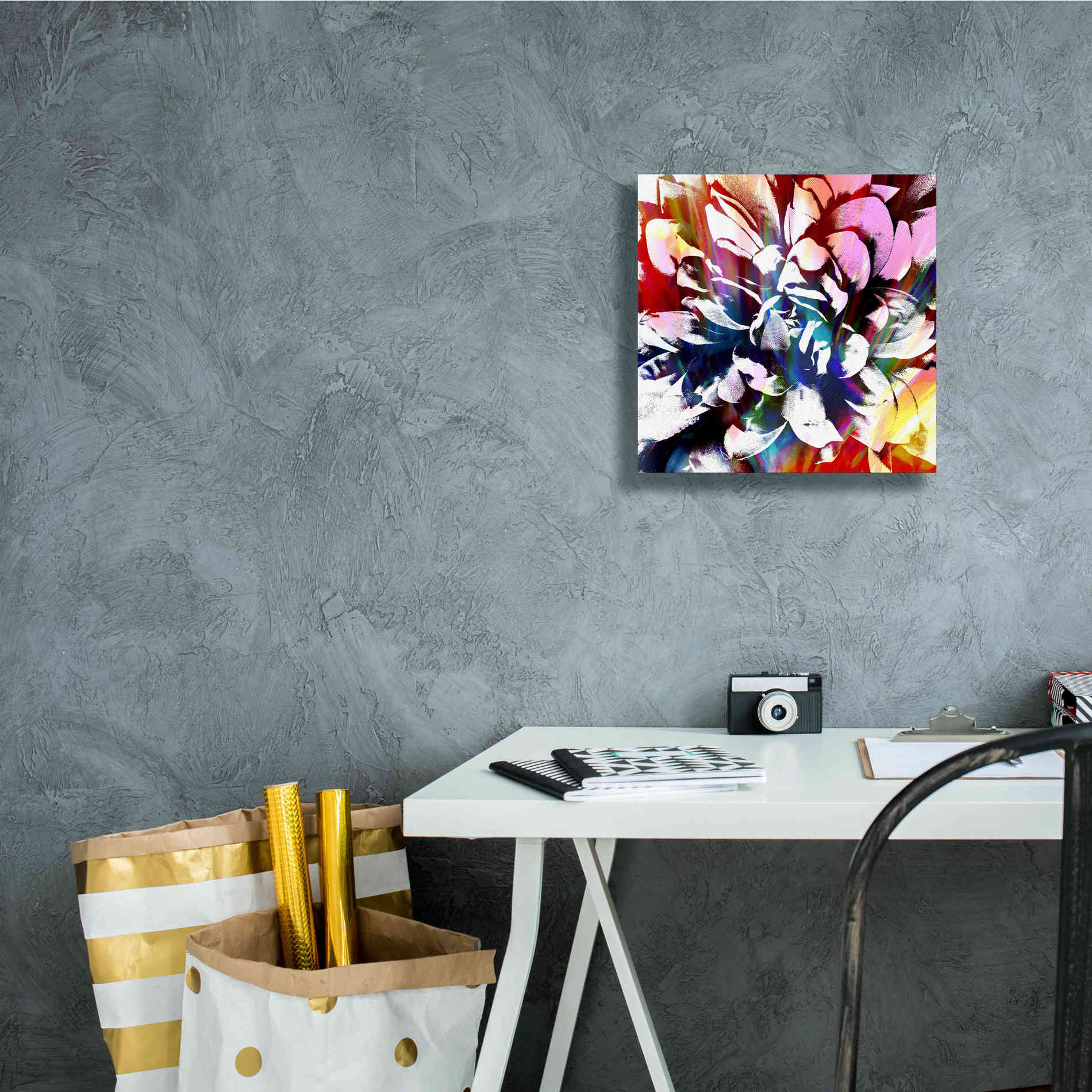 'Flower Power' by Shandra Smith, Canvas Wall Art,12 x 12