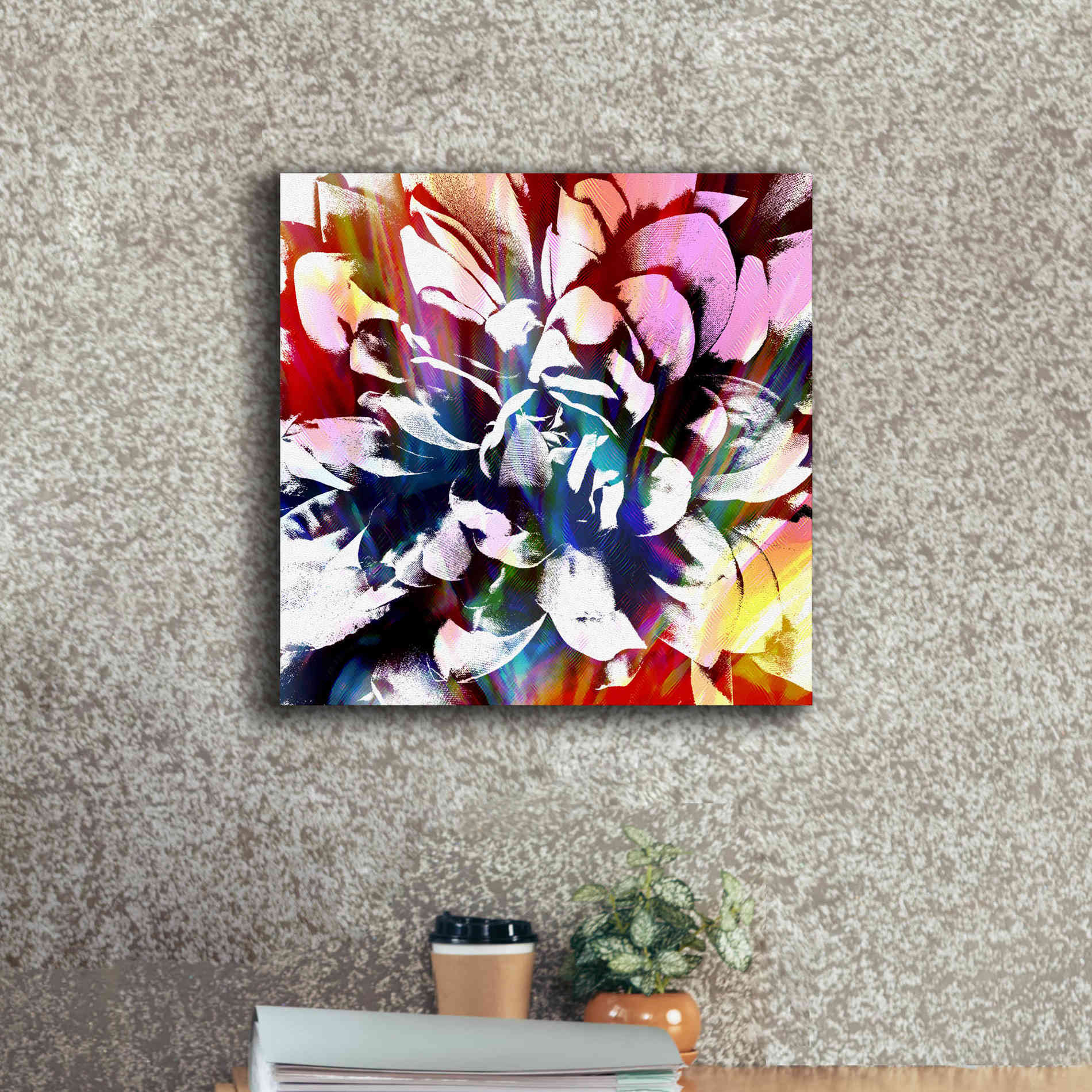 'Flower Power' by Shandra Smith, Canvas Wall Art,18 x 18