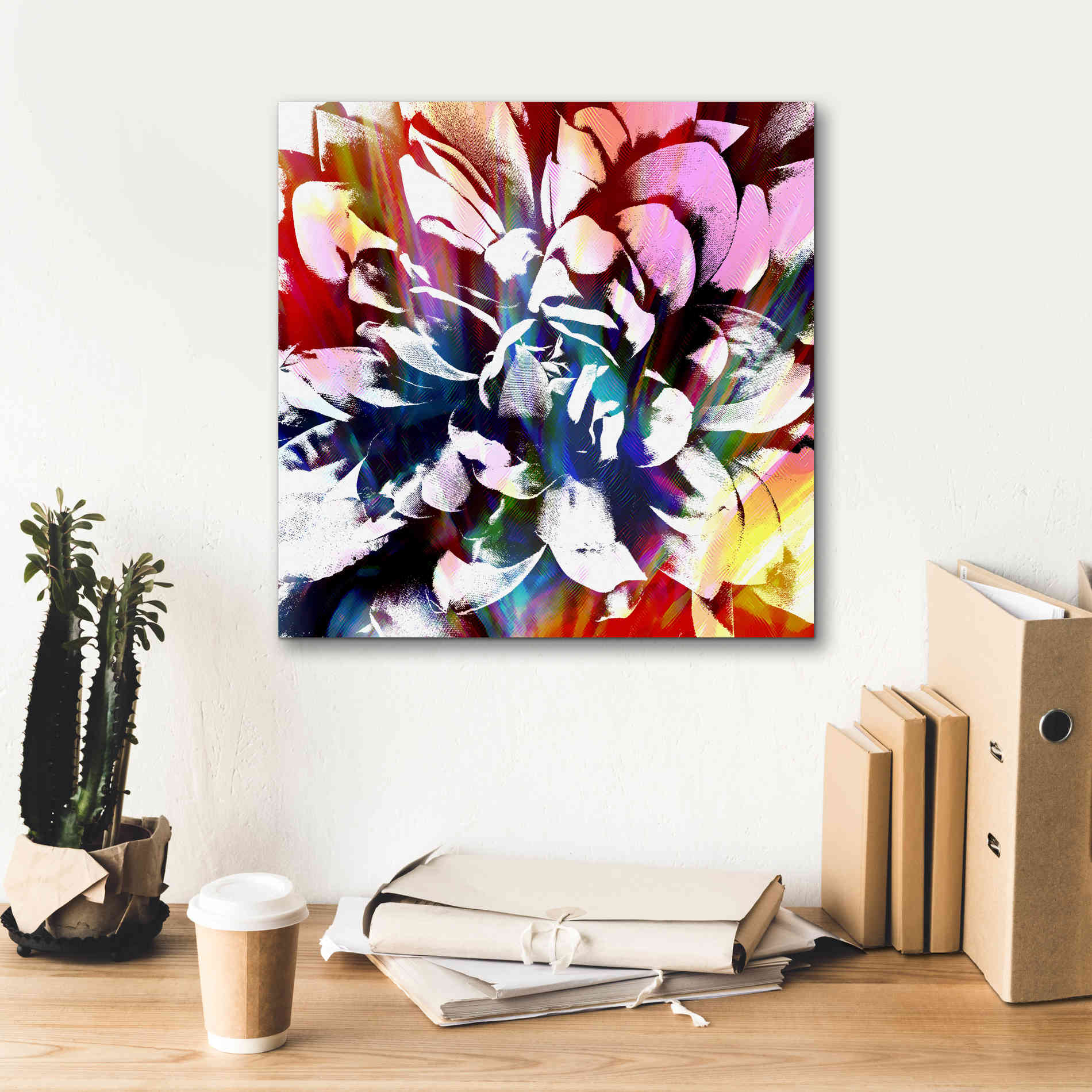 'Flower Power' by Shandra Smith, Canvas Wall Art,18 x 18