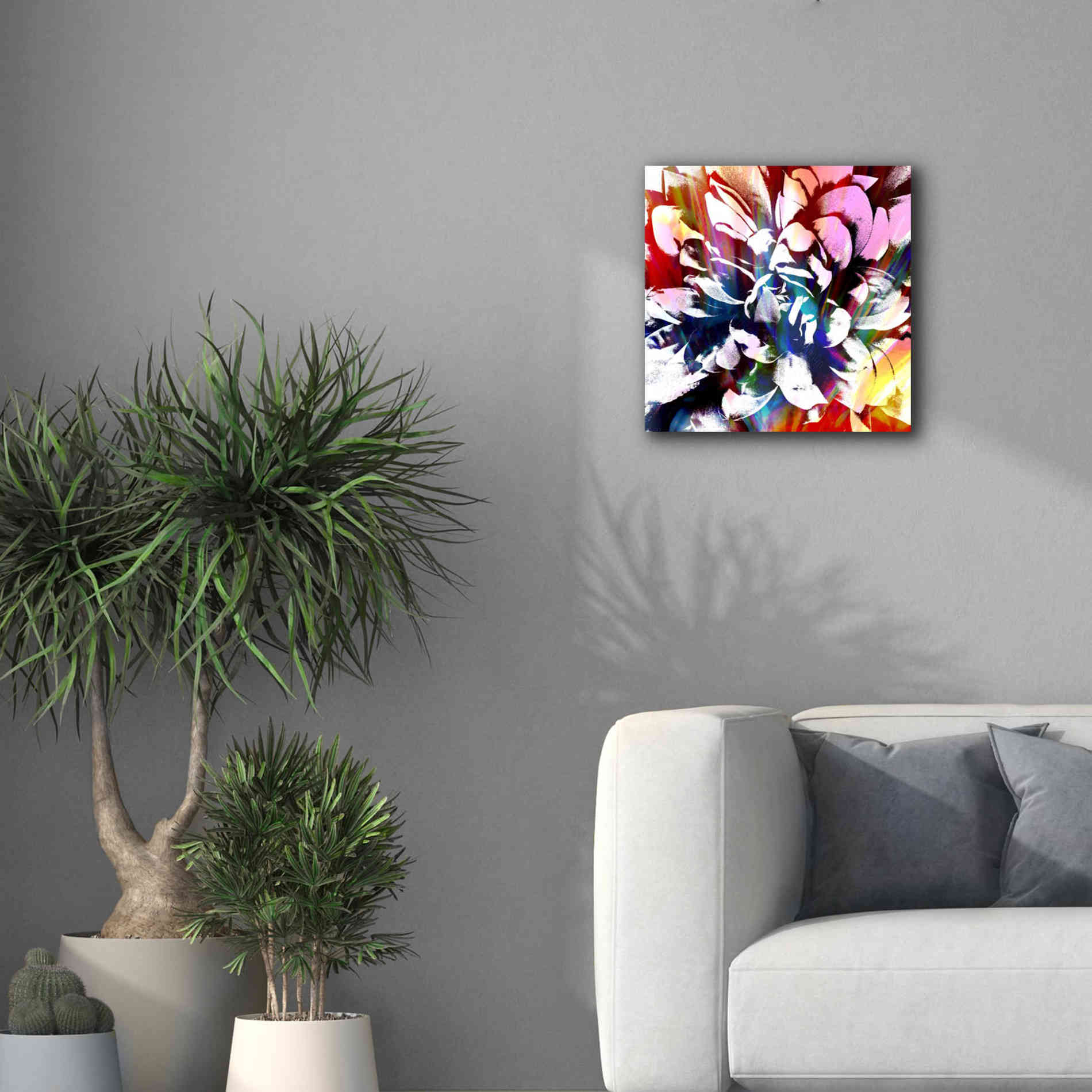 'Flower Power' by Shandra Smith, Canvas Wall Art,18 x 18