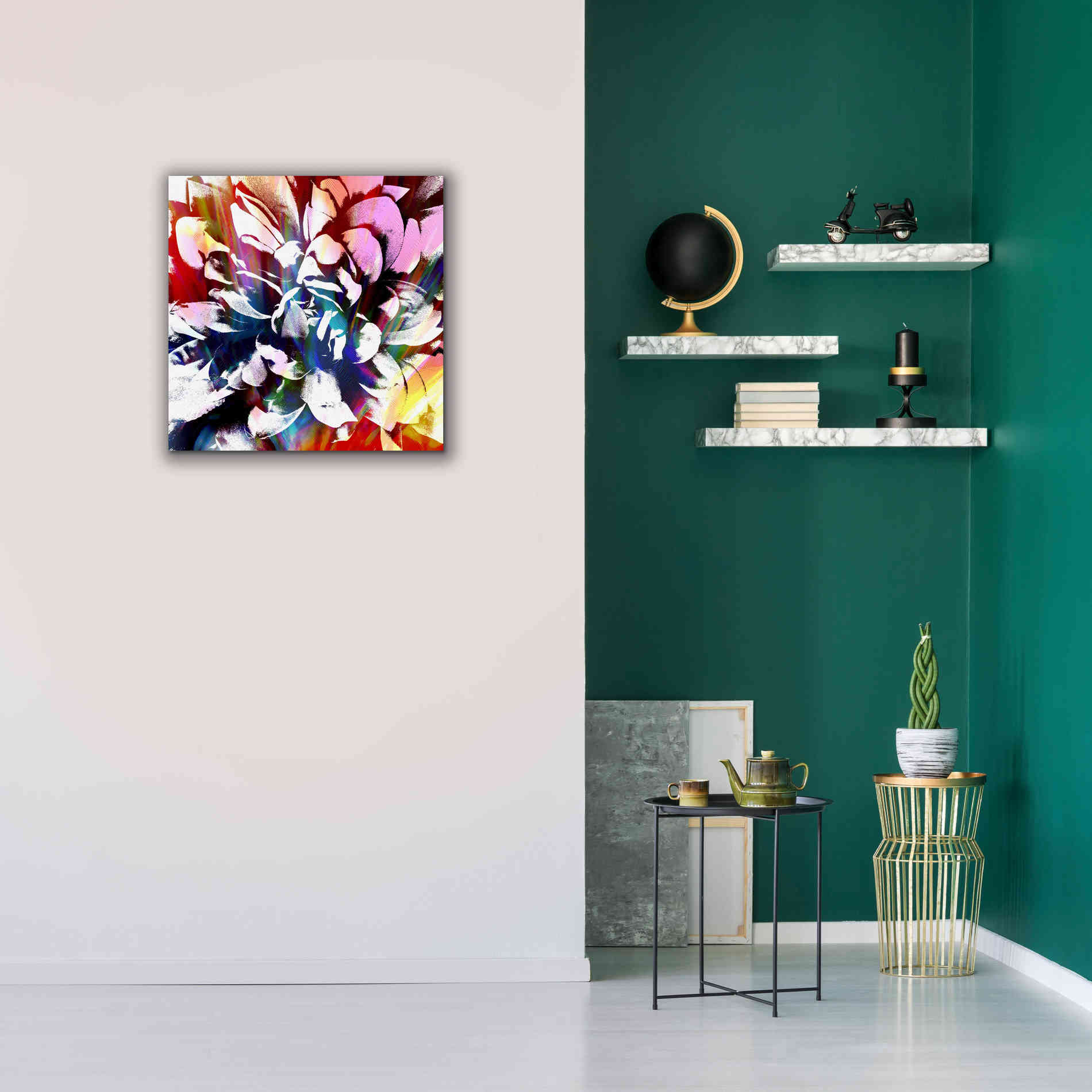 'Flower Power' by Shandra Smith, Canvas Wall Art,26 x 26